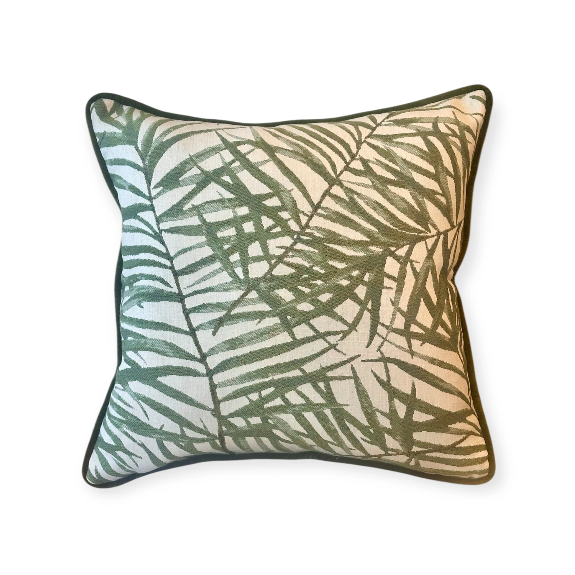 Yaprak Desenli Kırlent Kılıfı