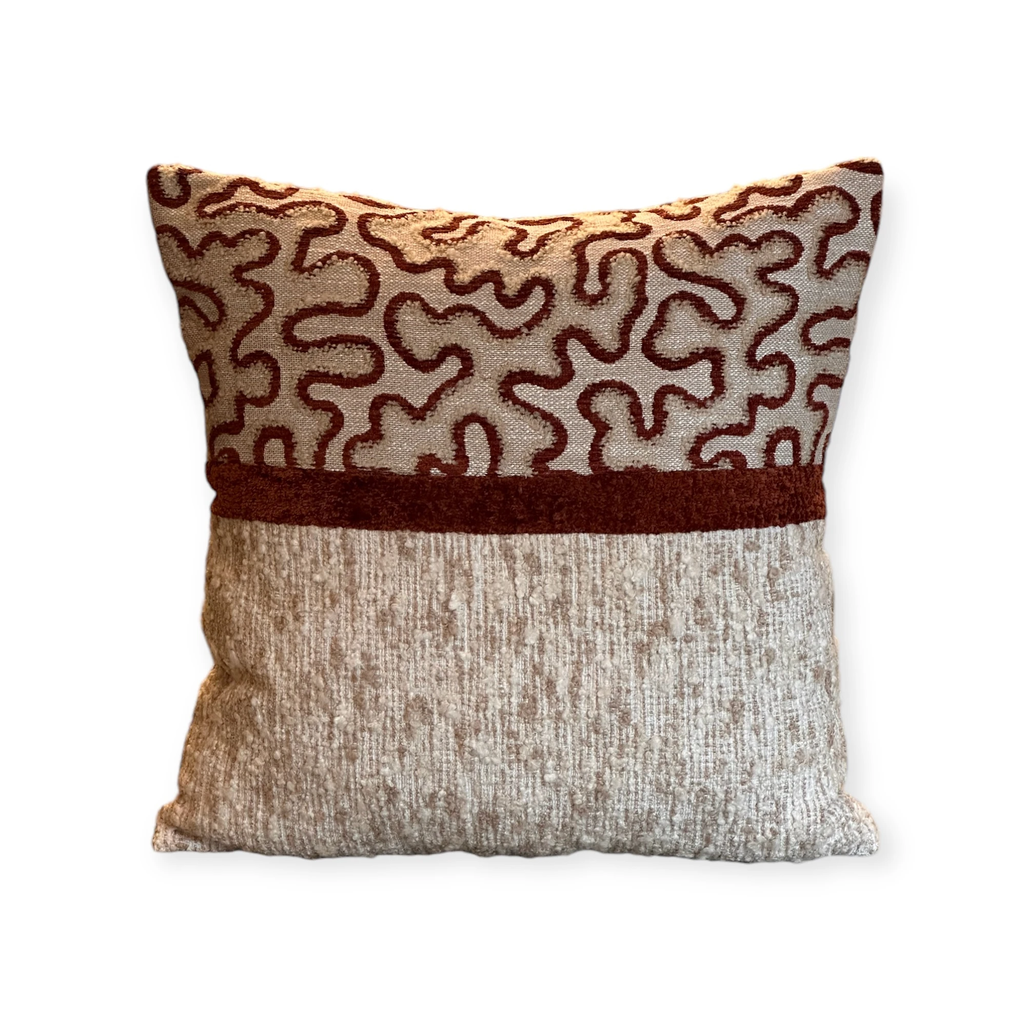 Autumn Vibes Collection Bantlı Kare Kırlent Kılıfı