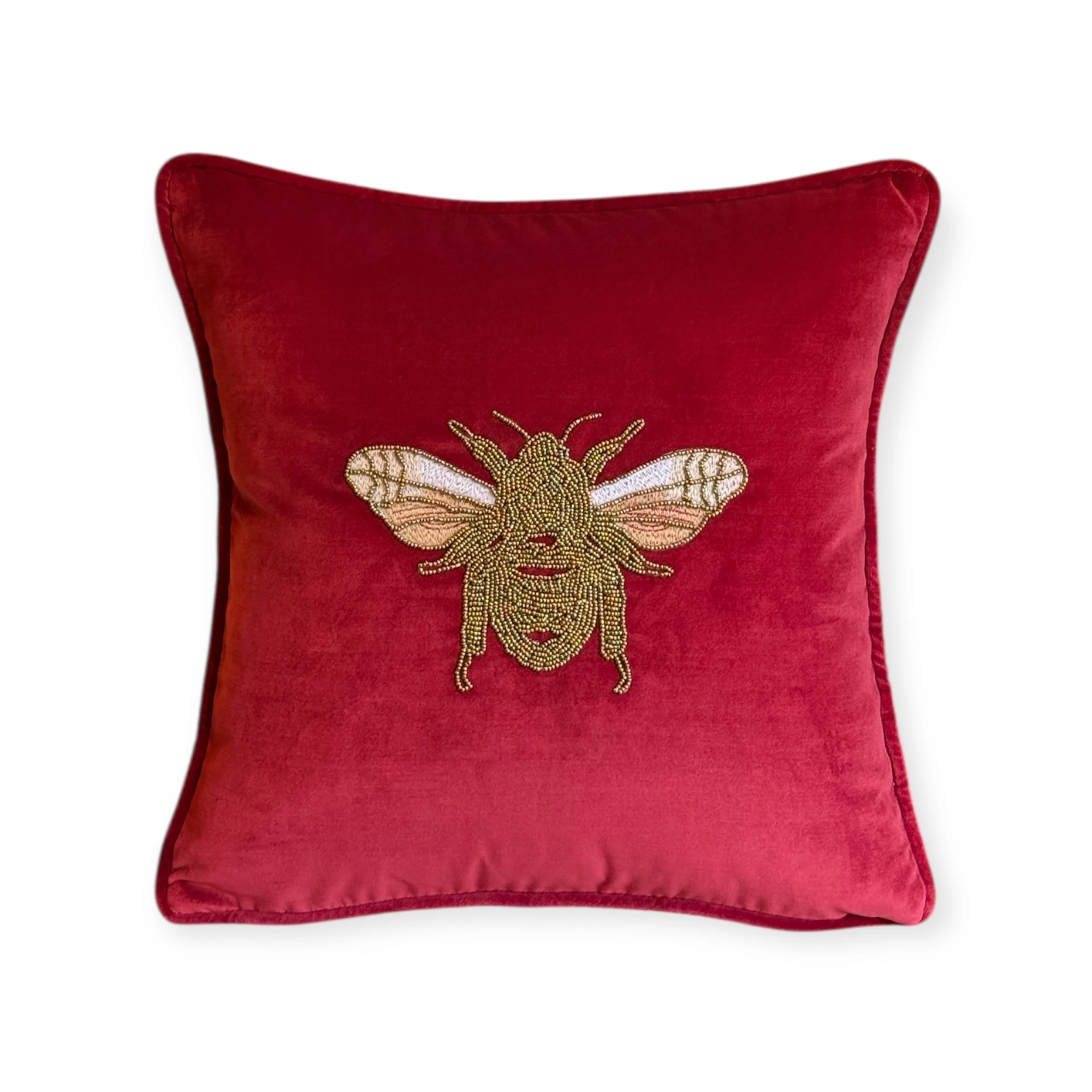 Glam Embroidery Collection Arı Boncuklu Yastık Kılıfı