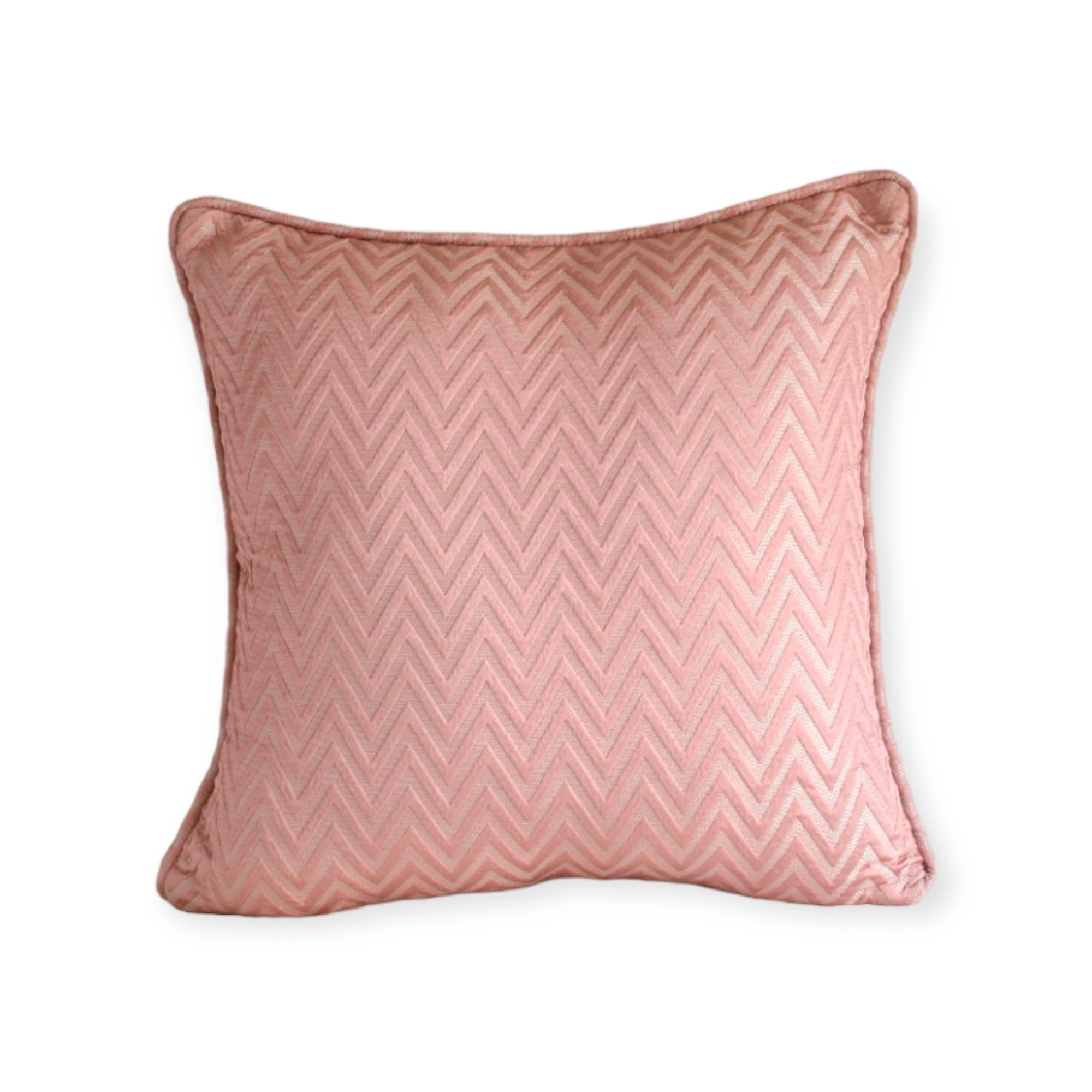 Zigzag Desenli Kare Yastık Kılıfı