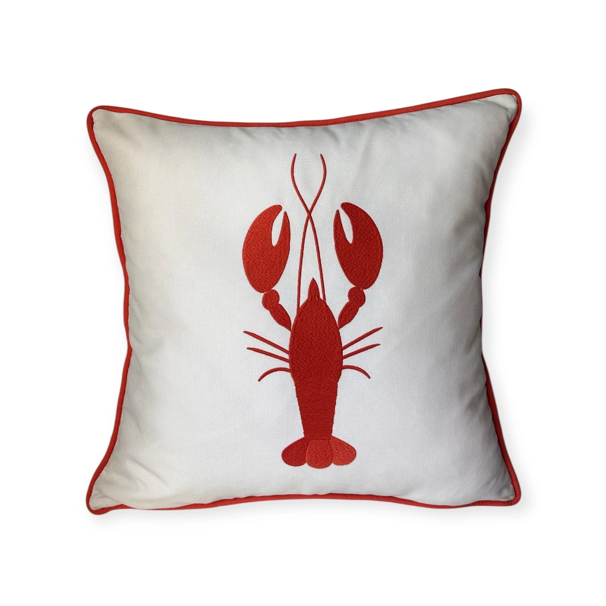 Seaside Collection Istakoz Nakışlı Yastık Kılıfı