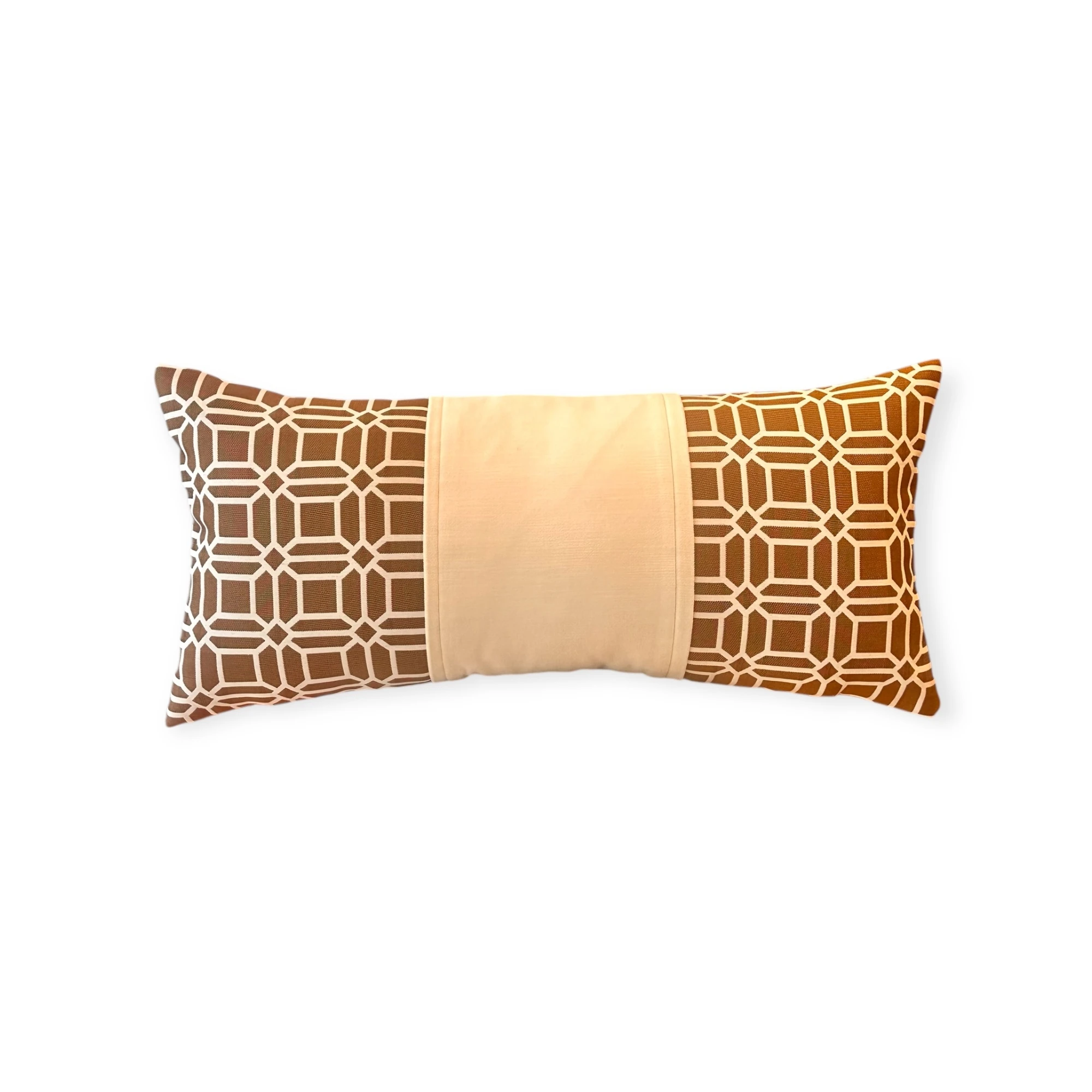 Hermes Collection Geometrik Desenli Bel Kırlent Kılıfı