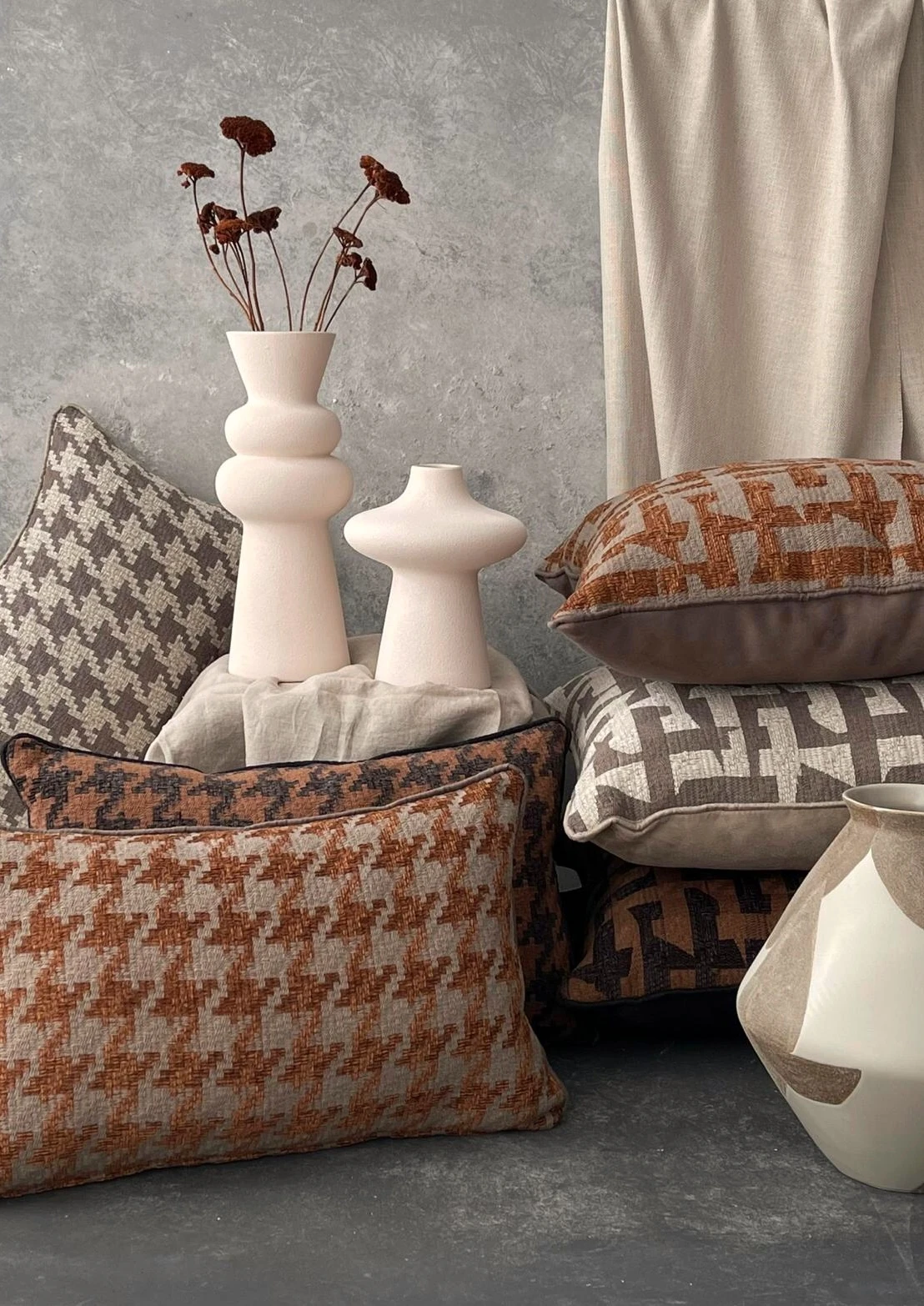 Winter Collection Desenli Yastık Kılıfı