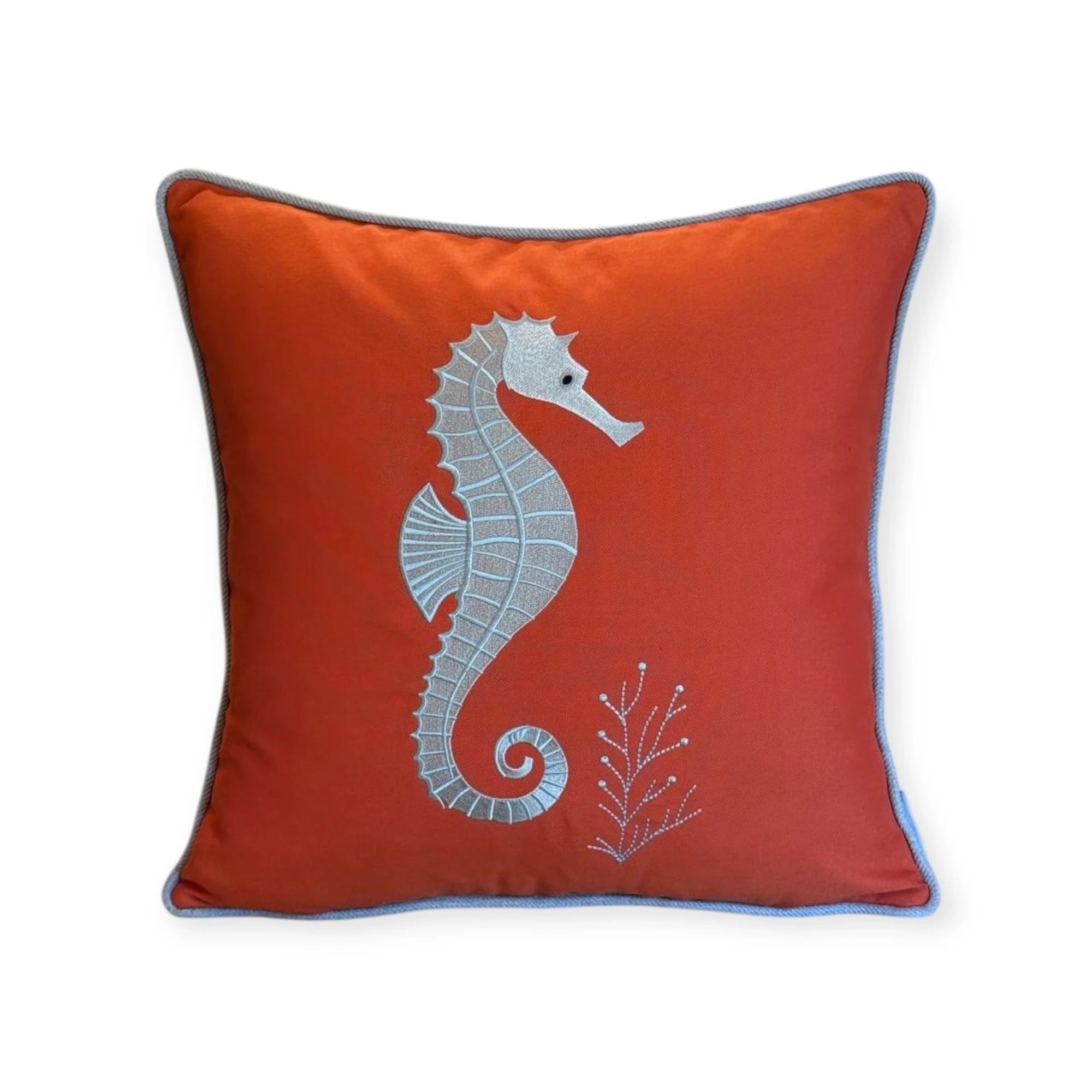 Seaside Collection Denizatı Nakışlı Yastık Kılıfı