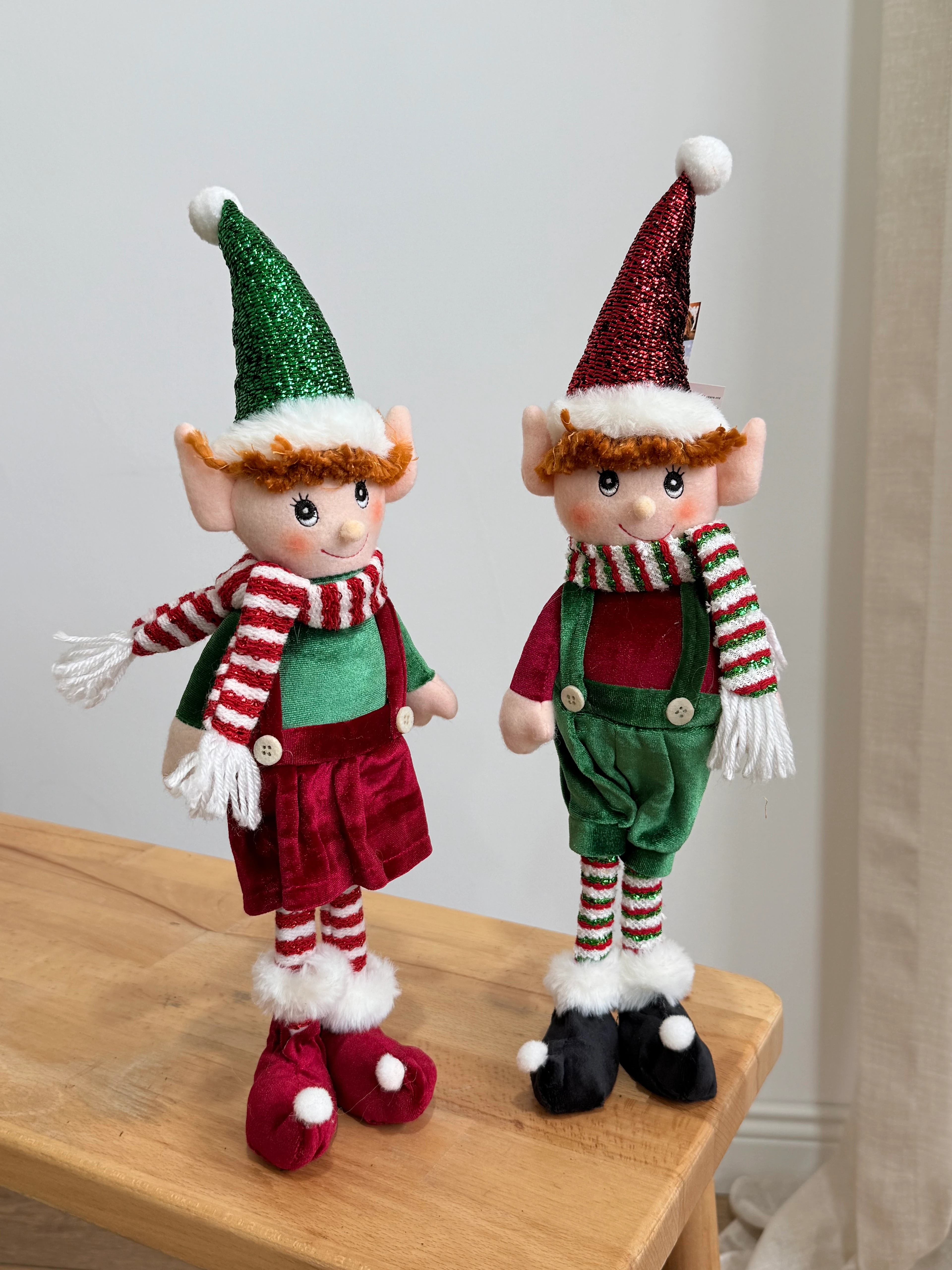  Noel Süsü – Dekoratif Peluş Elf Figürü | Yılbaşı Süsü