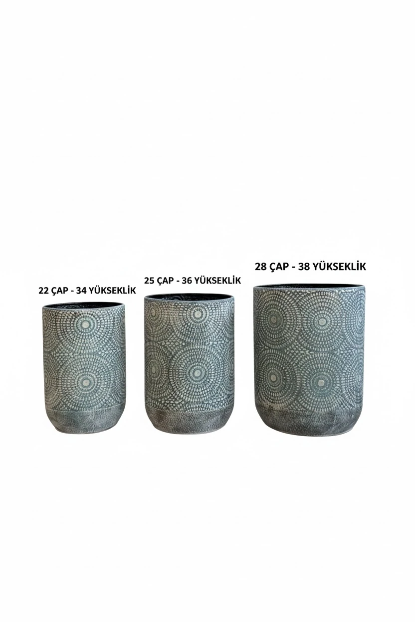 Milano İthal Metal Saksı 