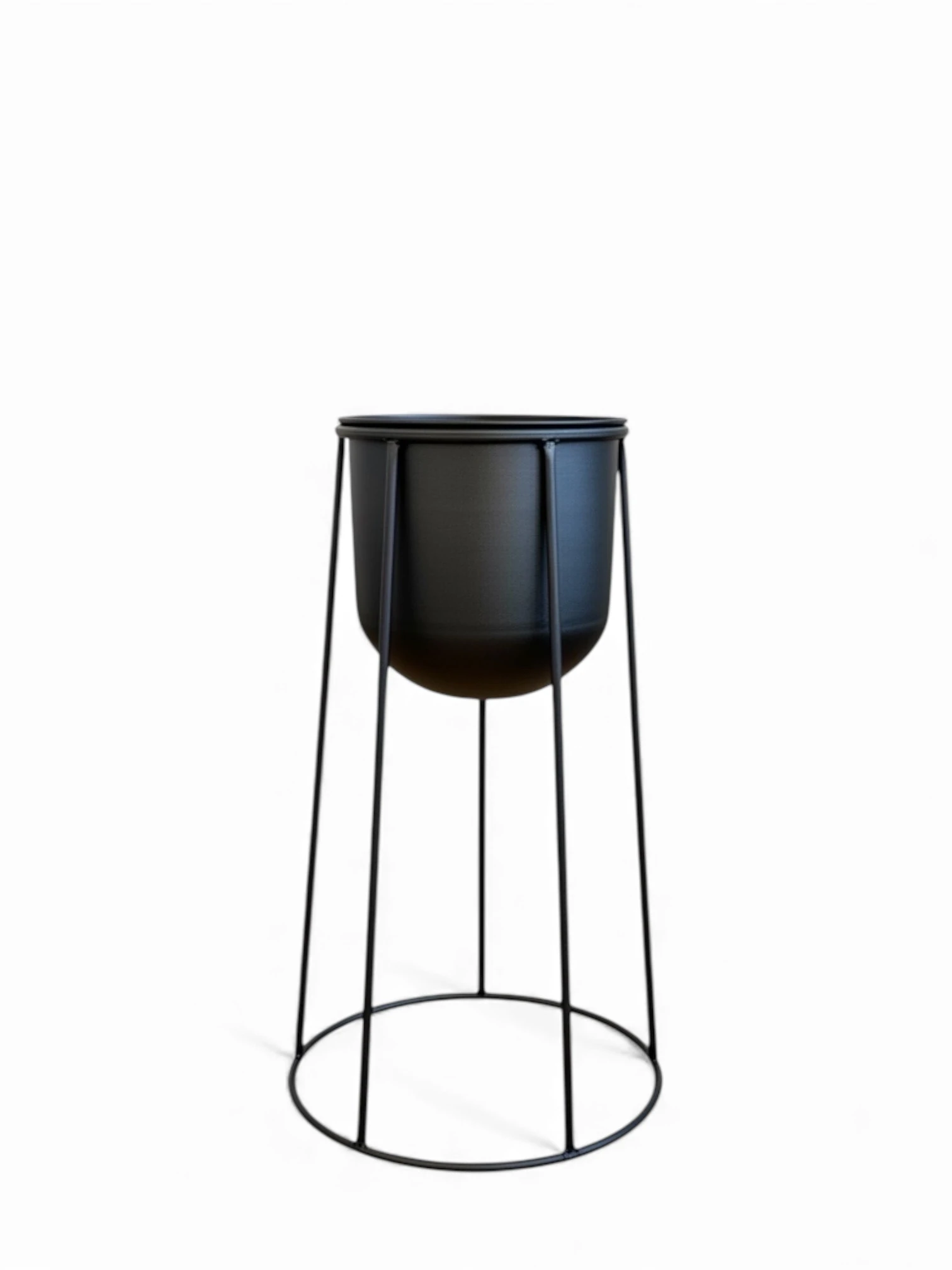 Luna Siyah Ayaklı Metal Saksı