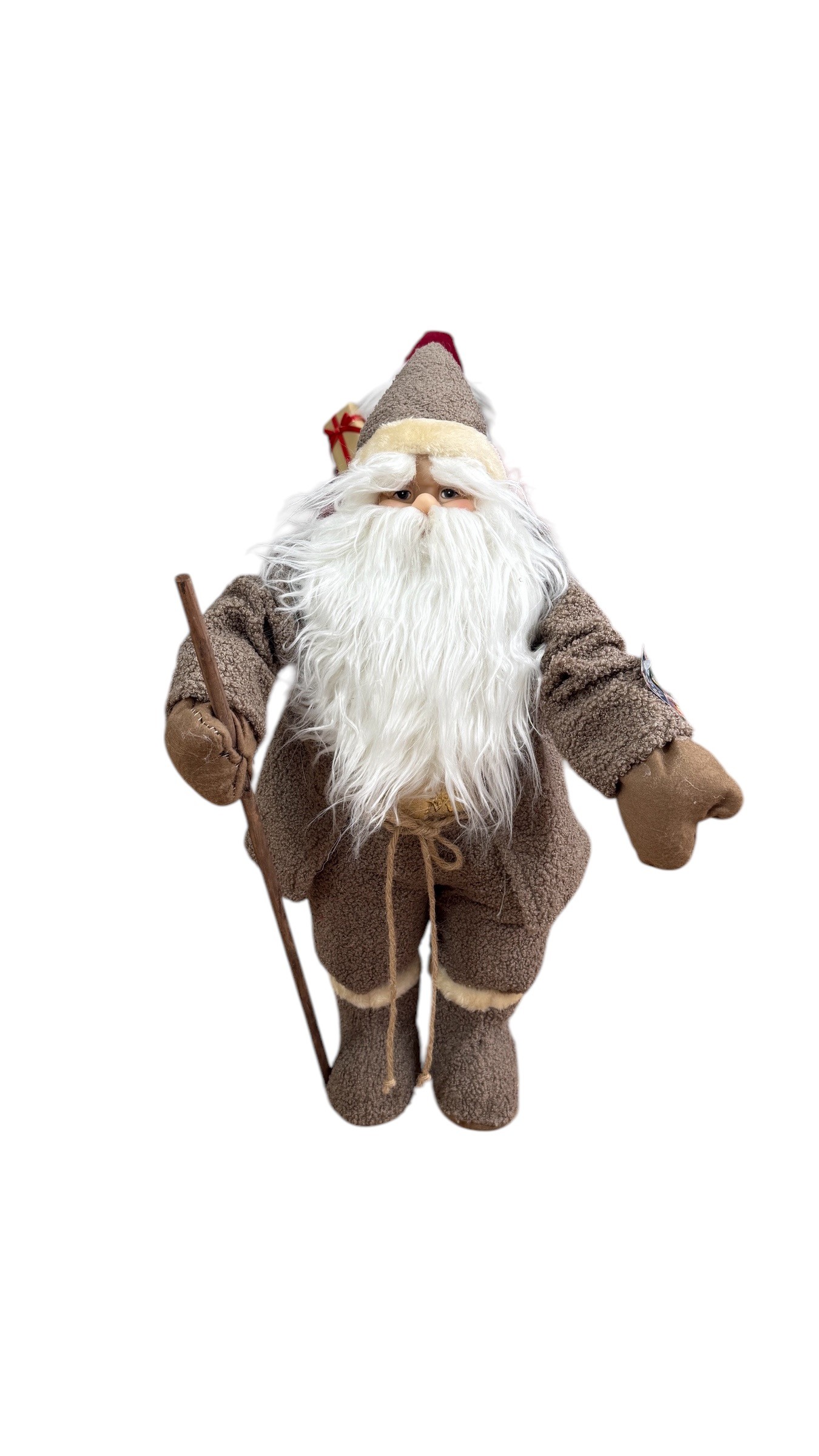 Noel Baba Dekoratif Obje 80 cm Bej