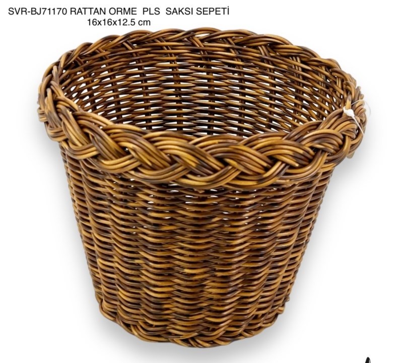 Rattan Örgülü Saksı