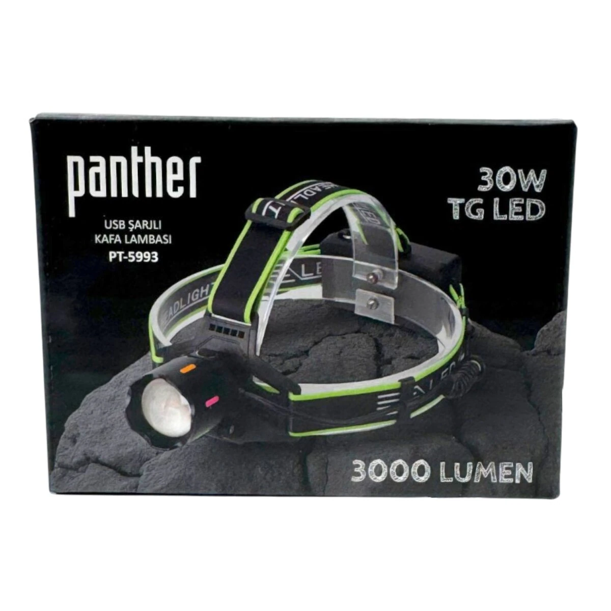 PANTHER PT-5993 USB ŞARJLI KAFA LAMBASI