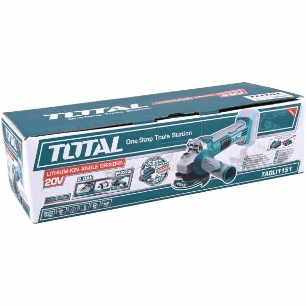 Total TAGLI1151 20V 4.0Ah 115mm Li-Ion Akülü Taşlama Makinası (Akü hariç)