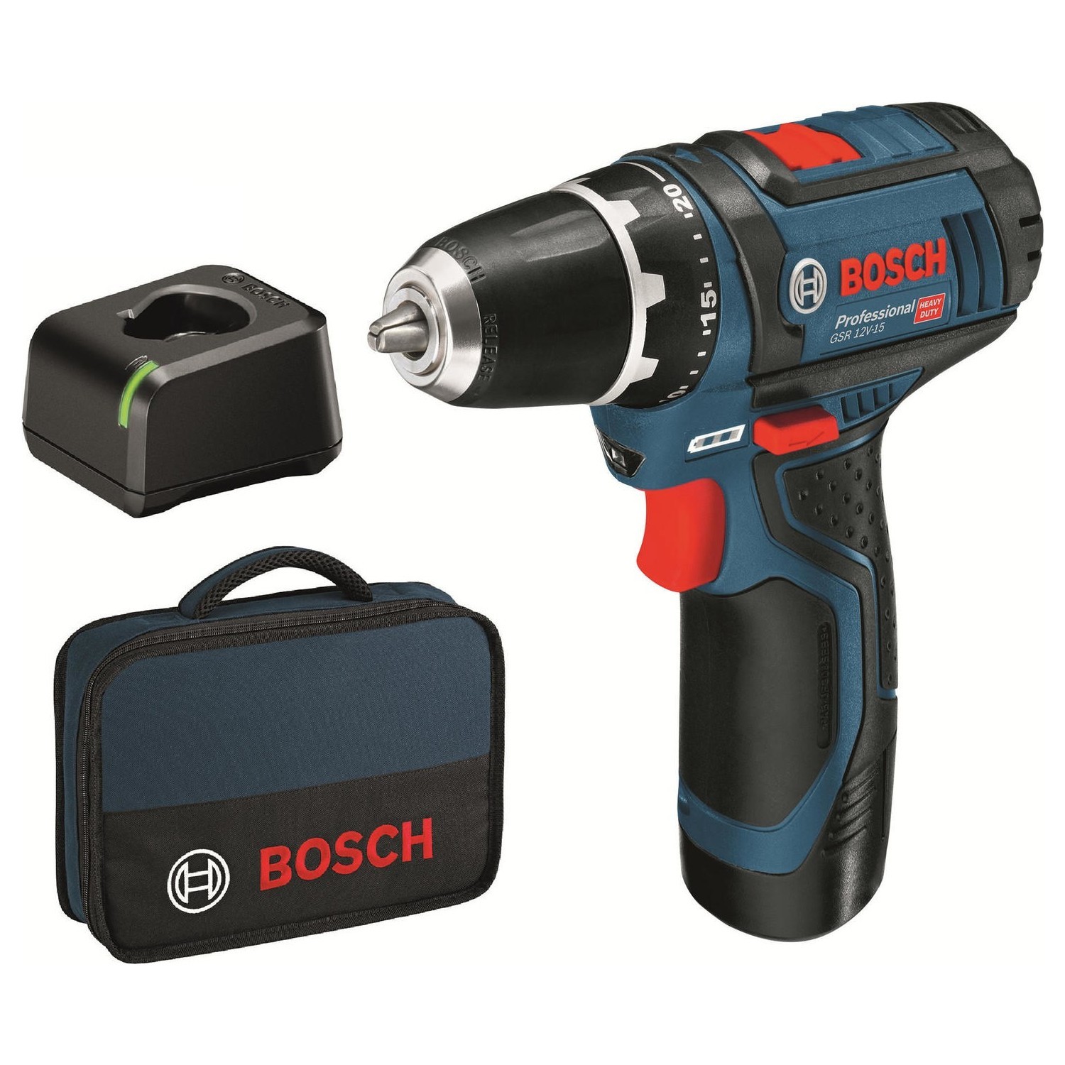 Bosch Professional Gsr 12V15 2.0 Ah Tek Akülü Delme Vidalama Makinesi