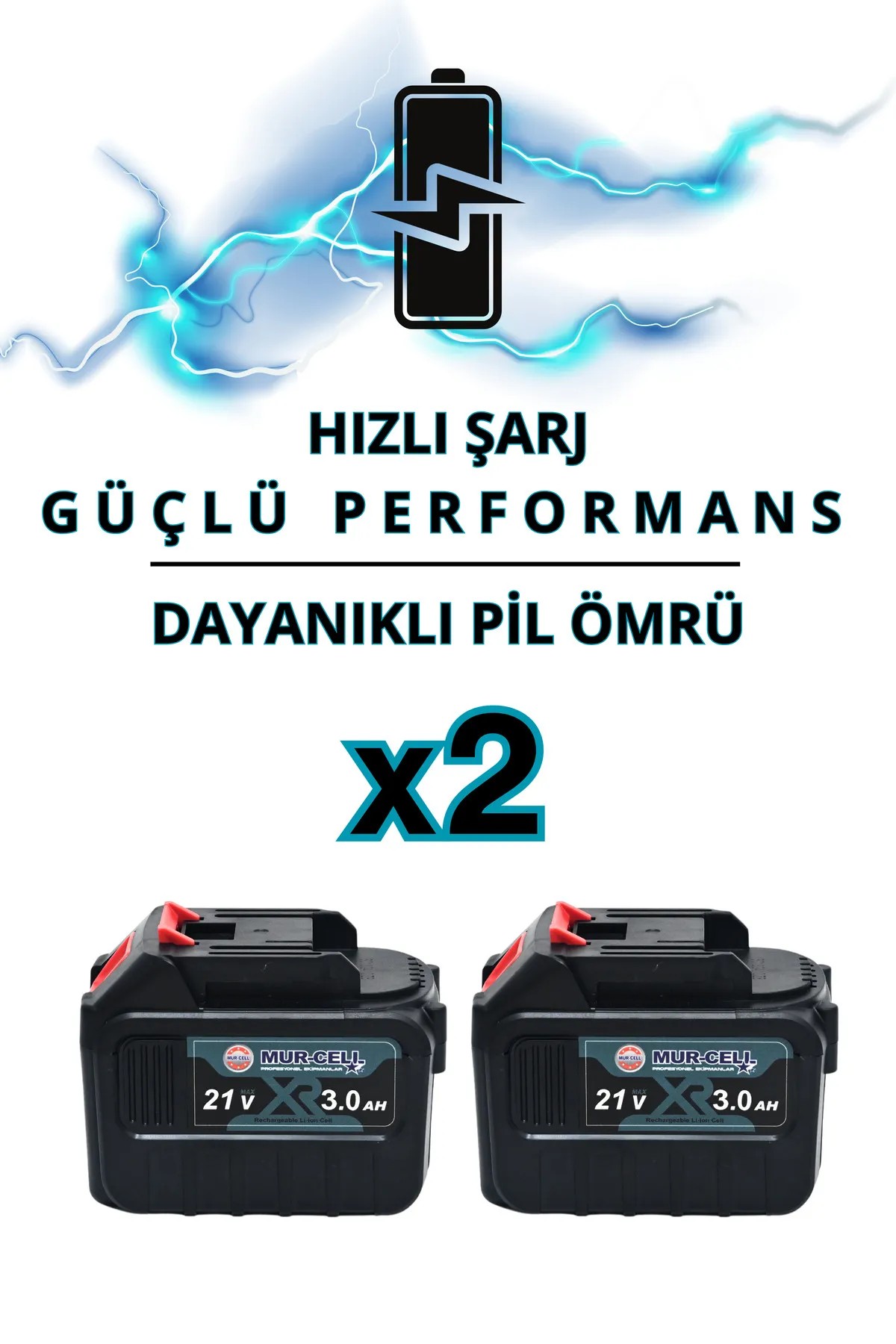 Mur-Cell 21v 3.0ah Çift Bataryalı 15 Pilli Plastik Pvc Boru Kaynak Makinesi