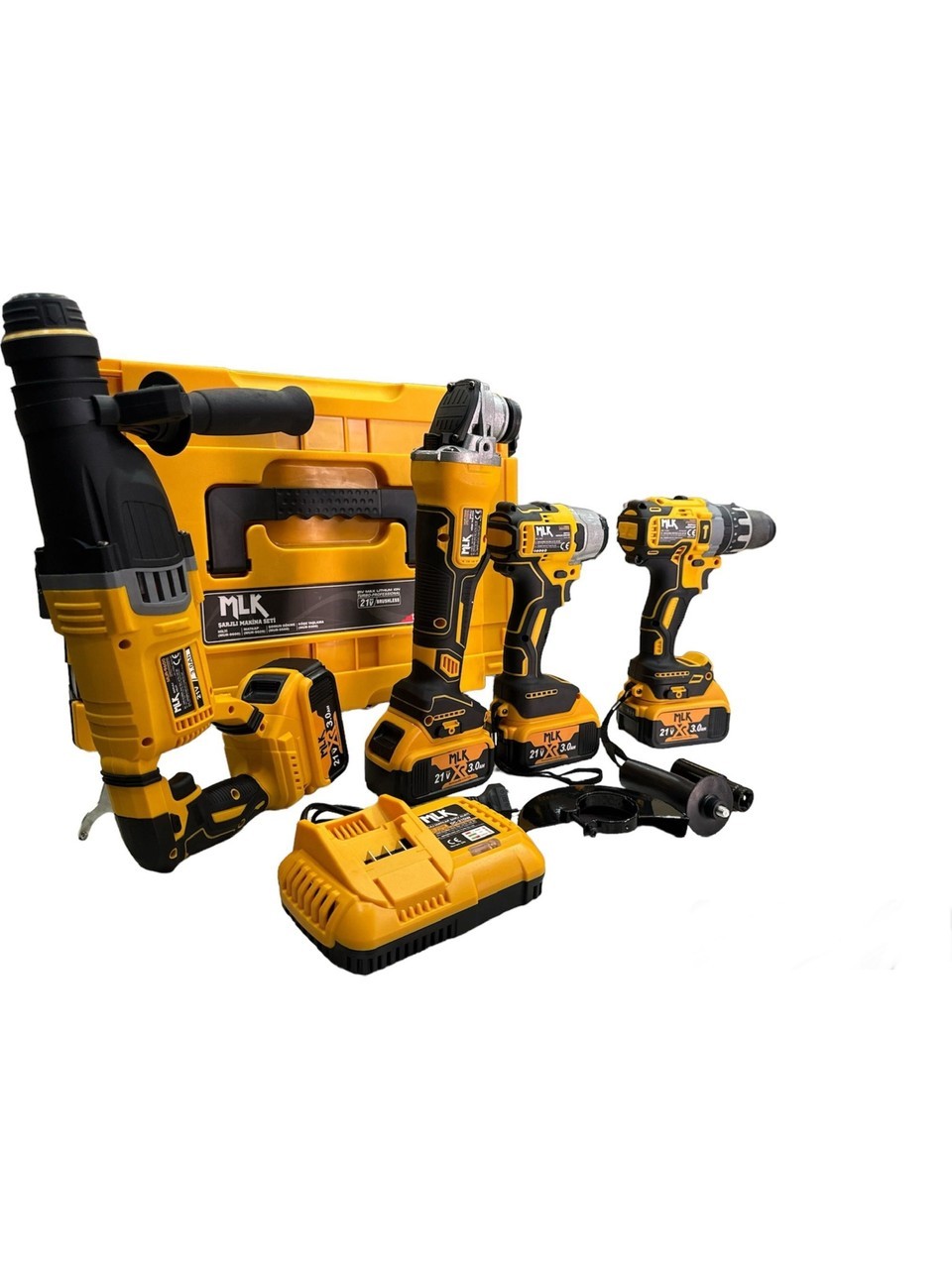 Mlk Akülü 4'lü Set (Sarı) 3 Amper 21 Volt