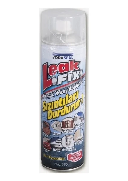 Vodaseal Leak Fix Kauçuk İzolasyon Spreyi 396 Gr Şeffaf