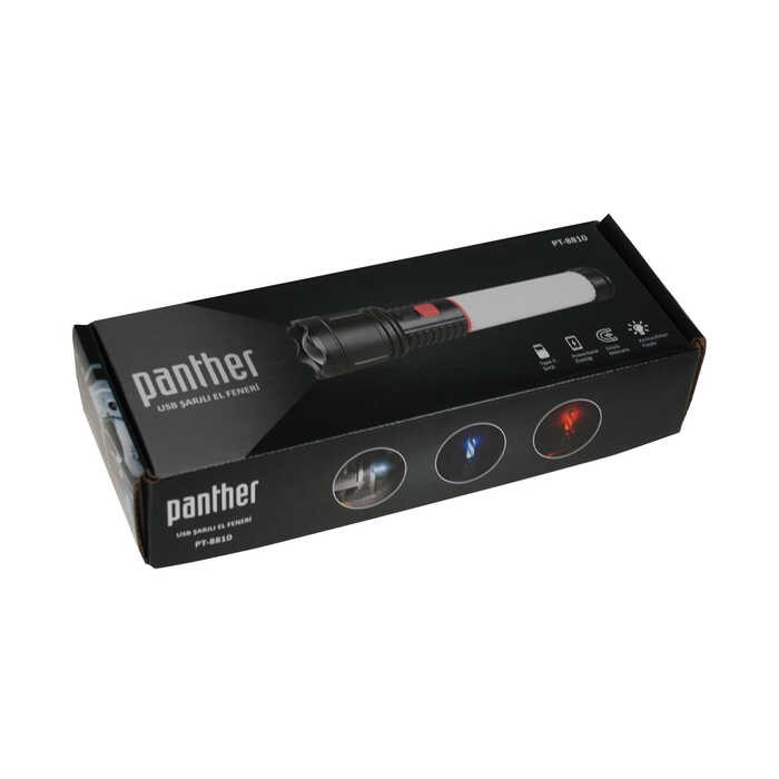 PANTHER PT-8810 USB ŞARJLI EL FENERİ (80)
