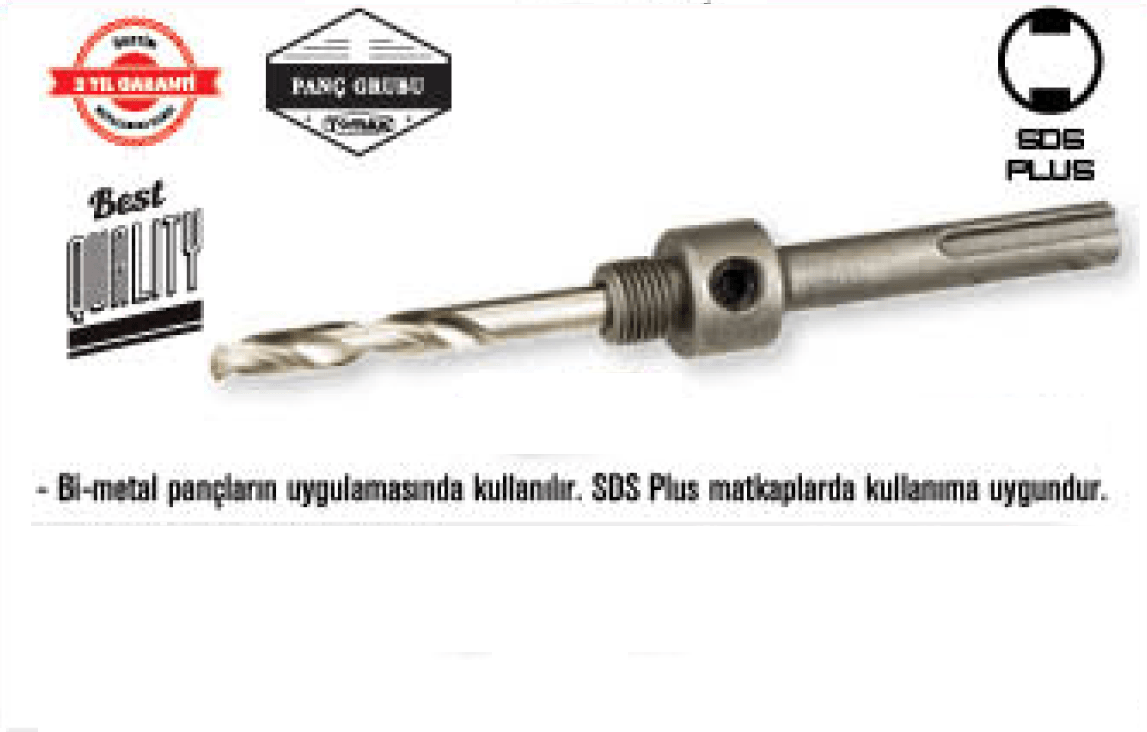 Tomax Bi Metal Panç Adaptörü Sds Plus 19-30 Mm