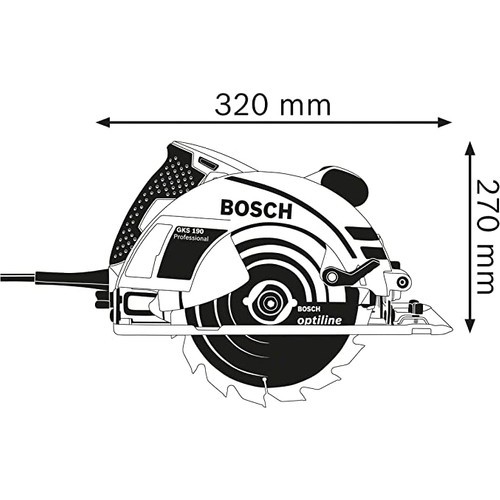 Bosch GKS 190 Profesyonel 1400 Watt 184 mm Elektrikli Daire Testere / Sunta Kesme Makinası