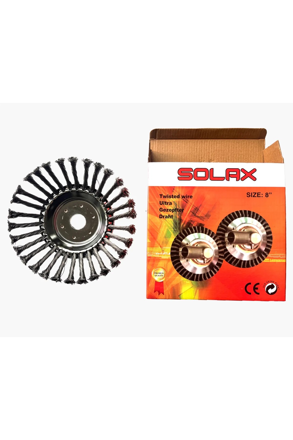 Solax Tırpan Başlığı Kıyı Temizleme Çelik Telli