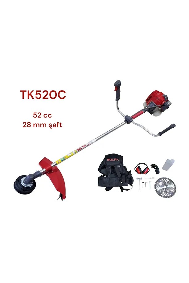 Solax TK520C Motorlu Yan Tırpan 2,2 Hp Benzinli Ot Biçme