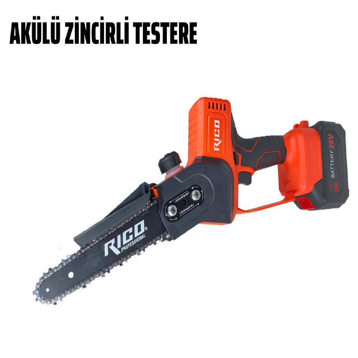 Rico RE0002 Şarjlı Zincirli Testere 21 V – 4 Ah – Lithium-Ion Batarya