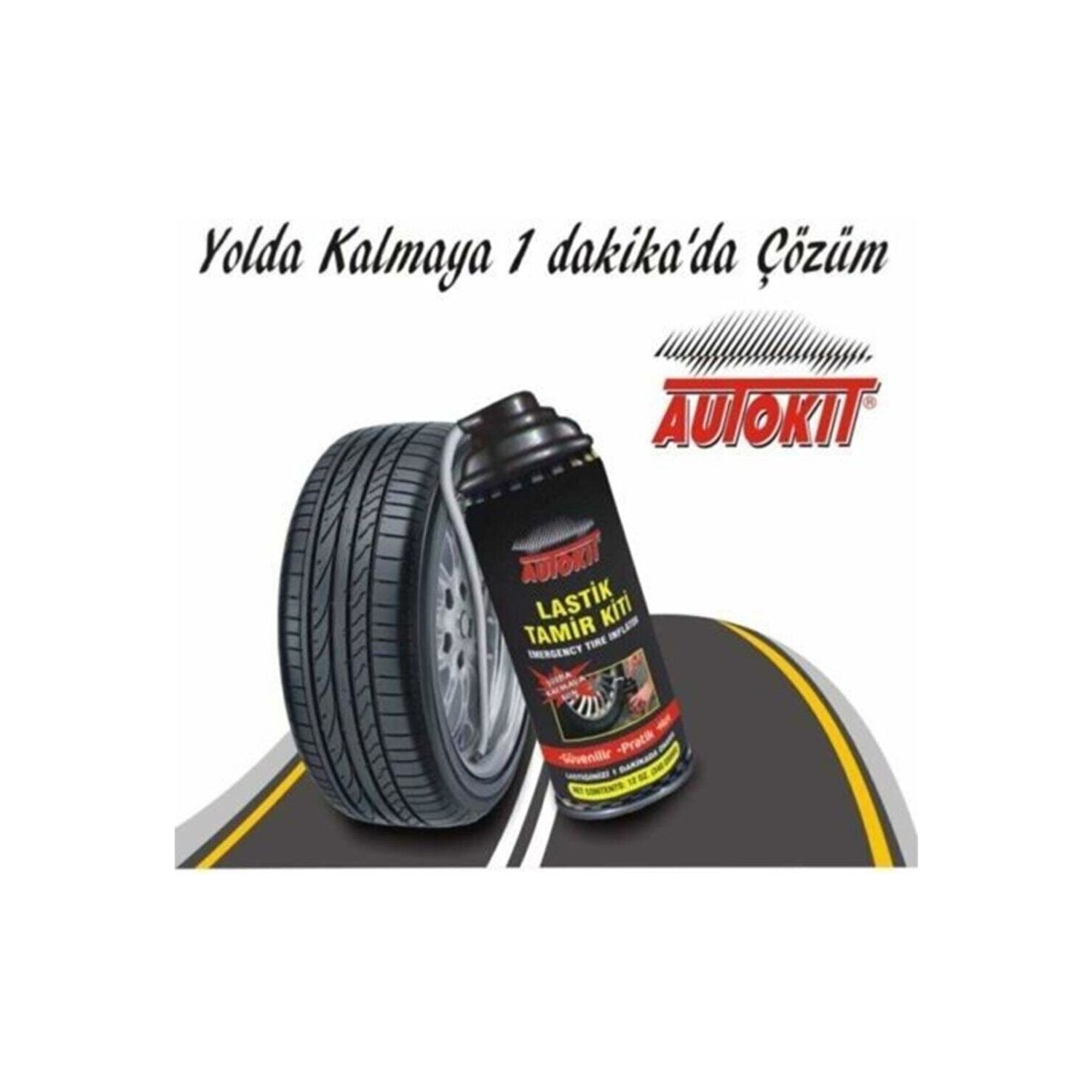 Autokit Lastik Tamir Kiti Acil Lastik Şişirici Sprey 450 ml