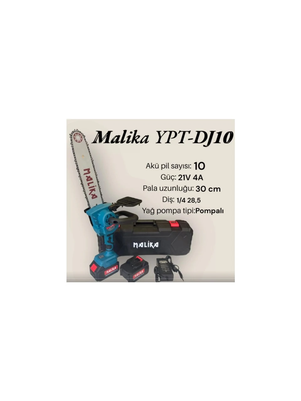 Malika YPT-DJ10 Akülü Testere Çift Akülü 30 cm