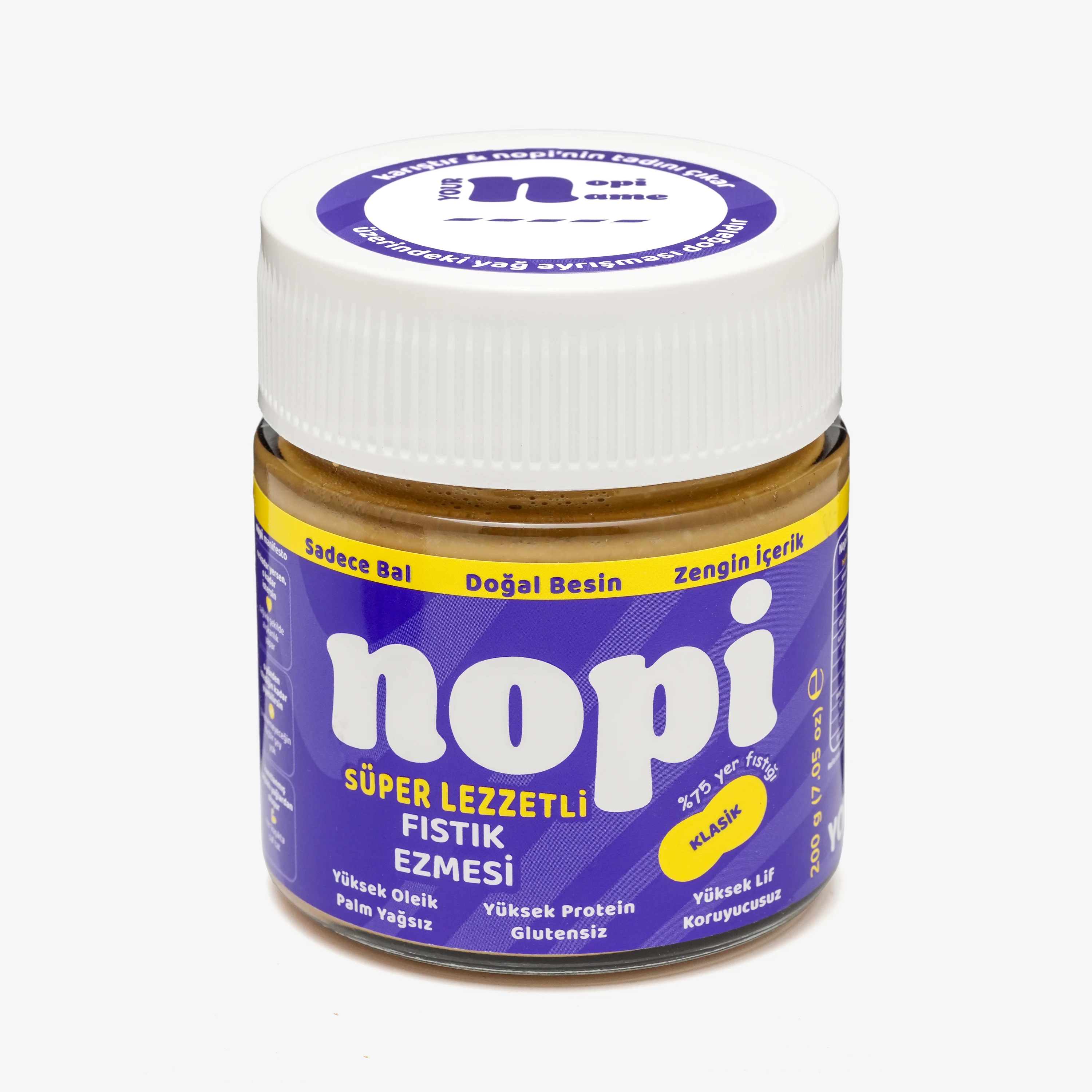 Nopi Klasik Yer Fıstığı Ezmesi 200G