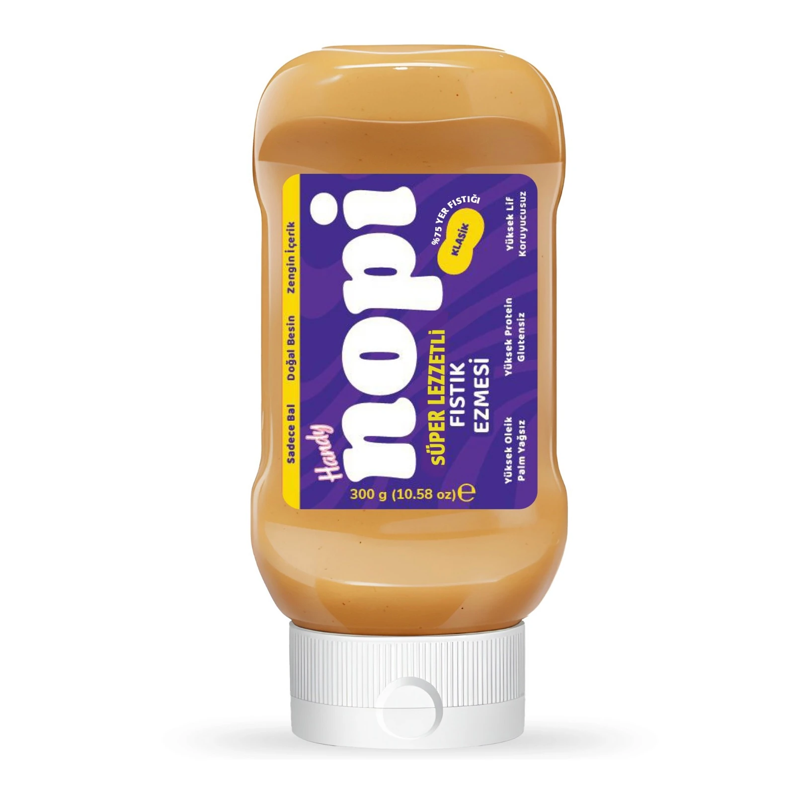 Nopi İkili Set - Parçacıklı Yer Fıstığı 200 g & Handy Yer Fıstığı Ezmesi 300 g