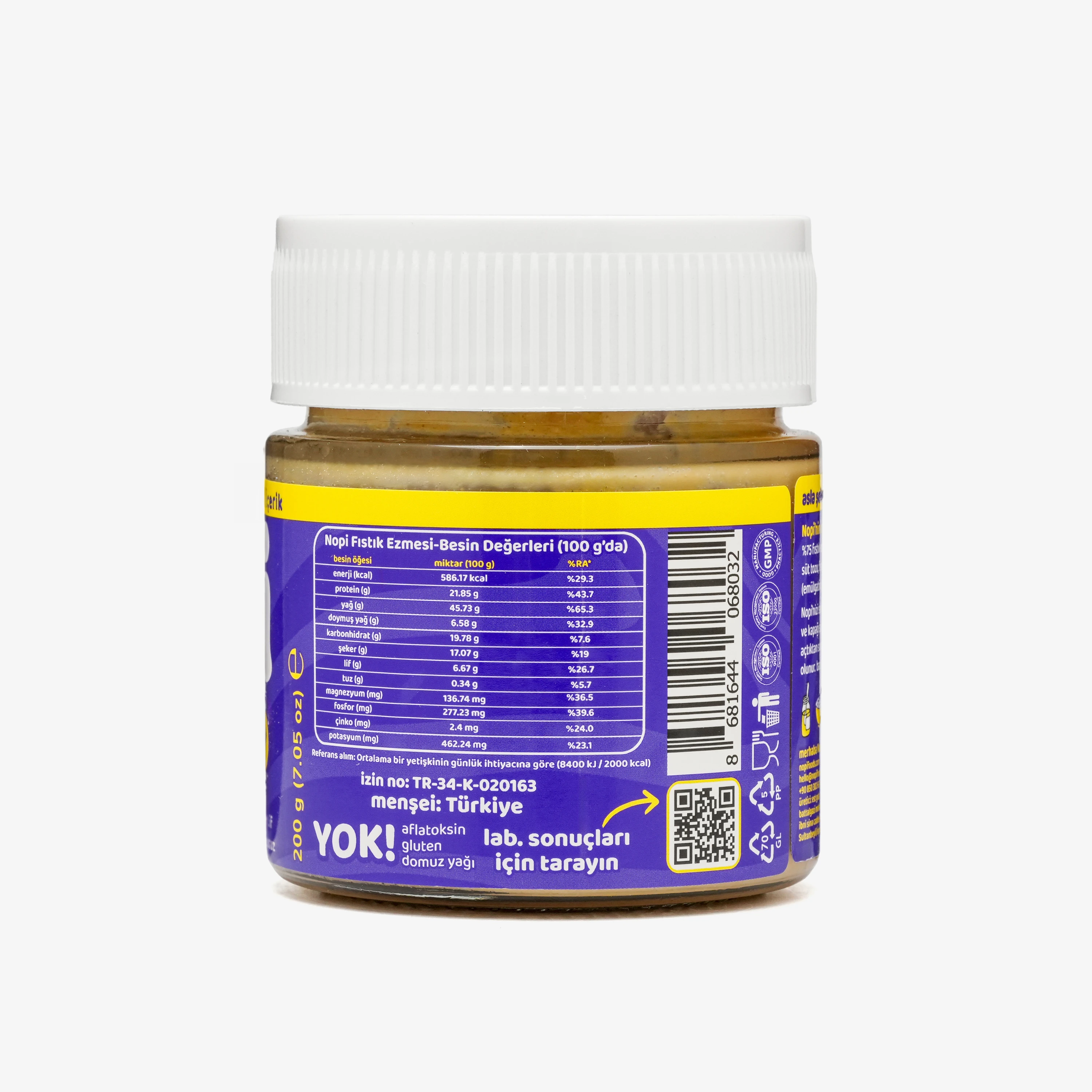 Nopi İkili Set - Parçacıklı Yer Fıstığı 200 g & Handy Yer Fıstığı Ezmesi 300 g