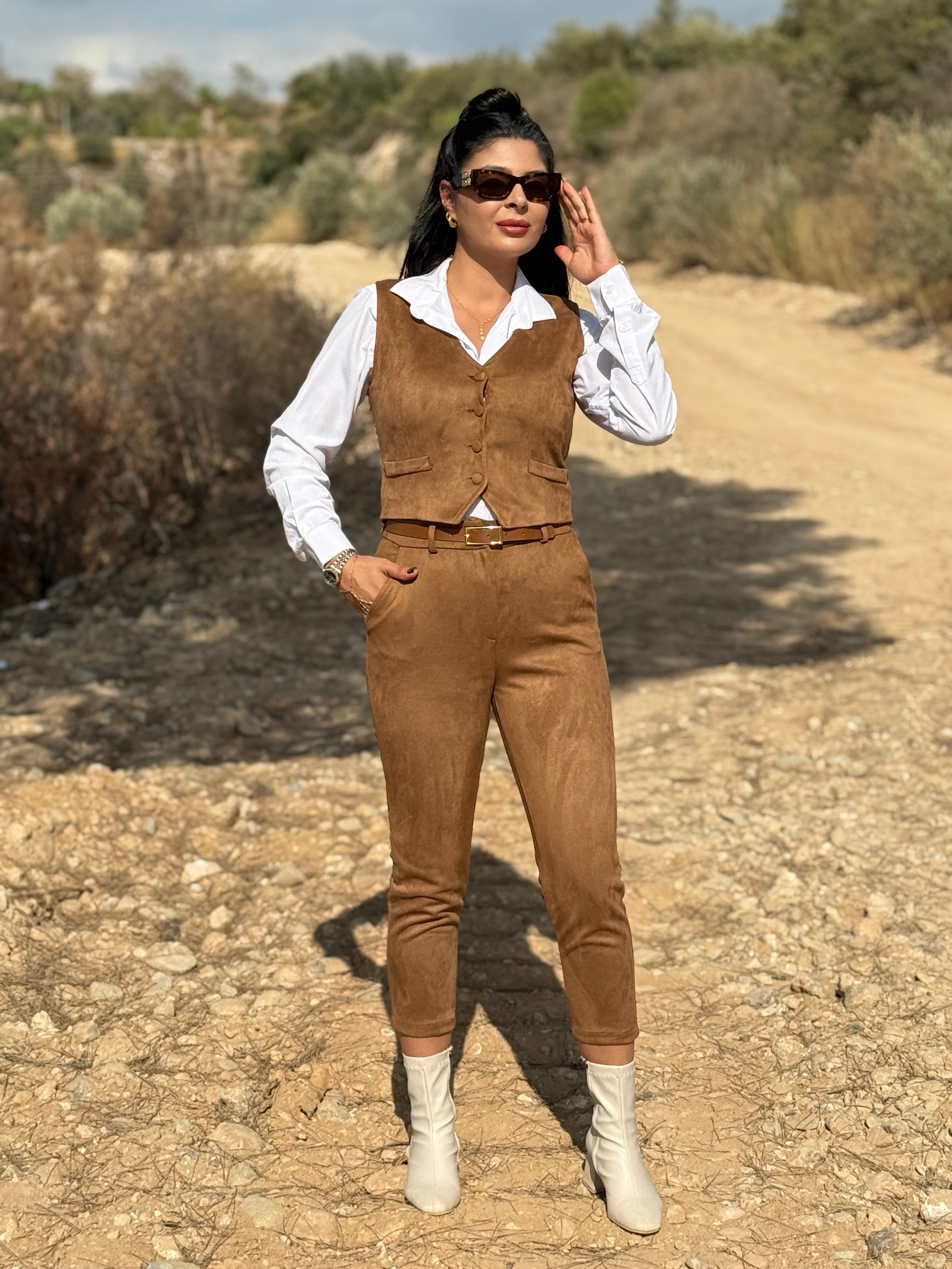 SUEDE ELEGANCE İKİLİ TAKIM 