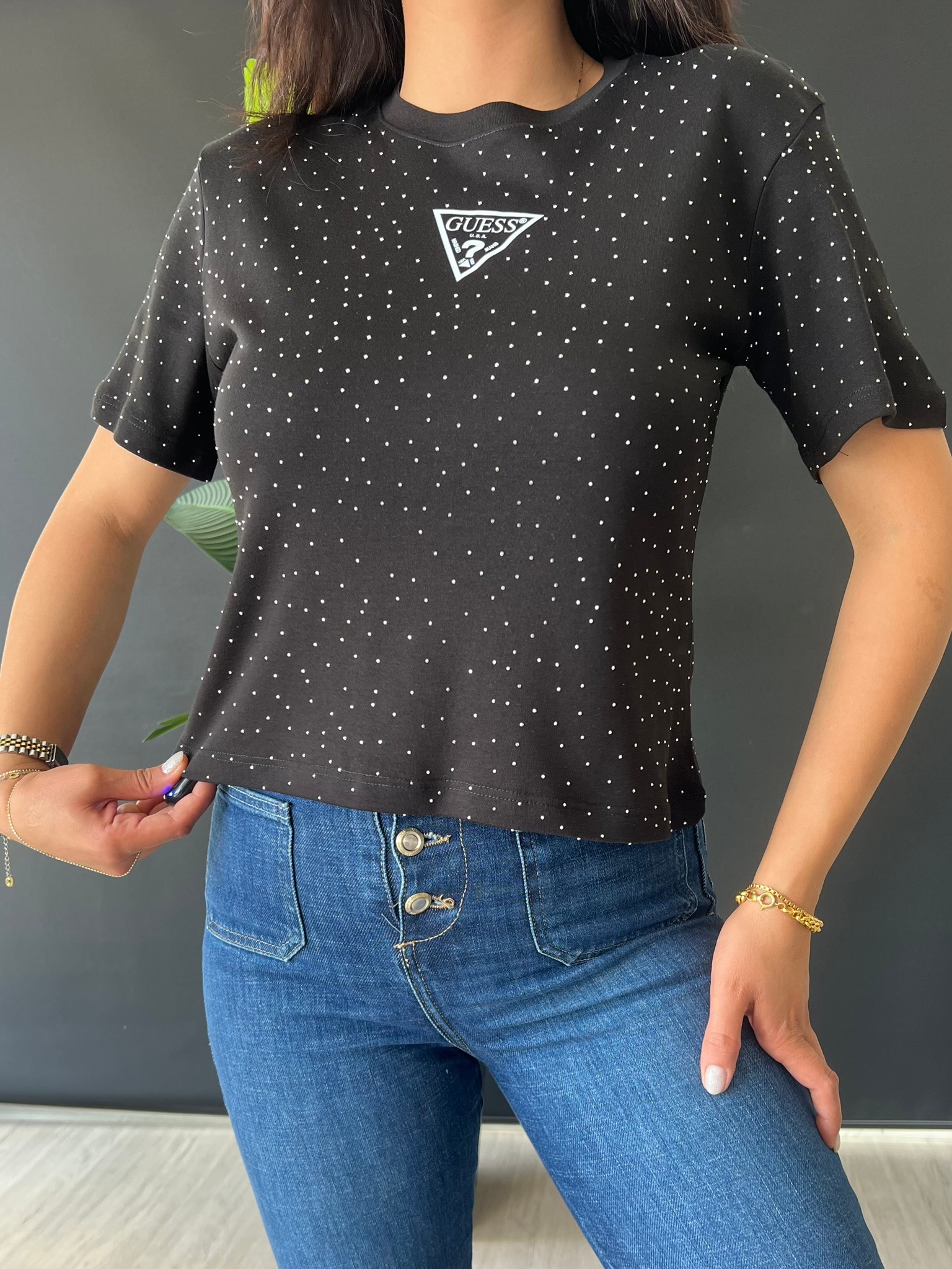 GLOW BASIC TAŞLI TSHIRT