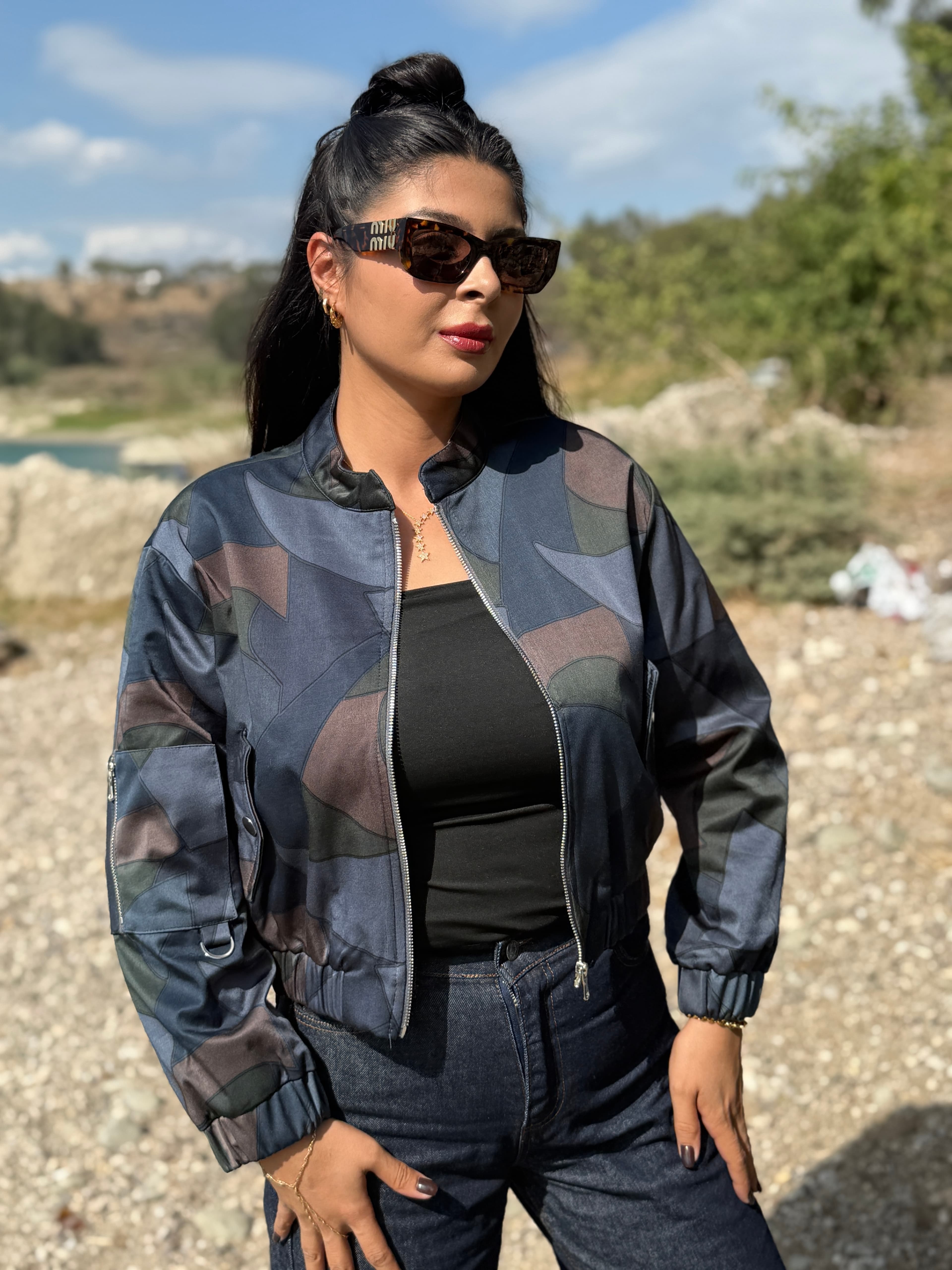 SATİN WHİSPER BOMBER CEKET