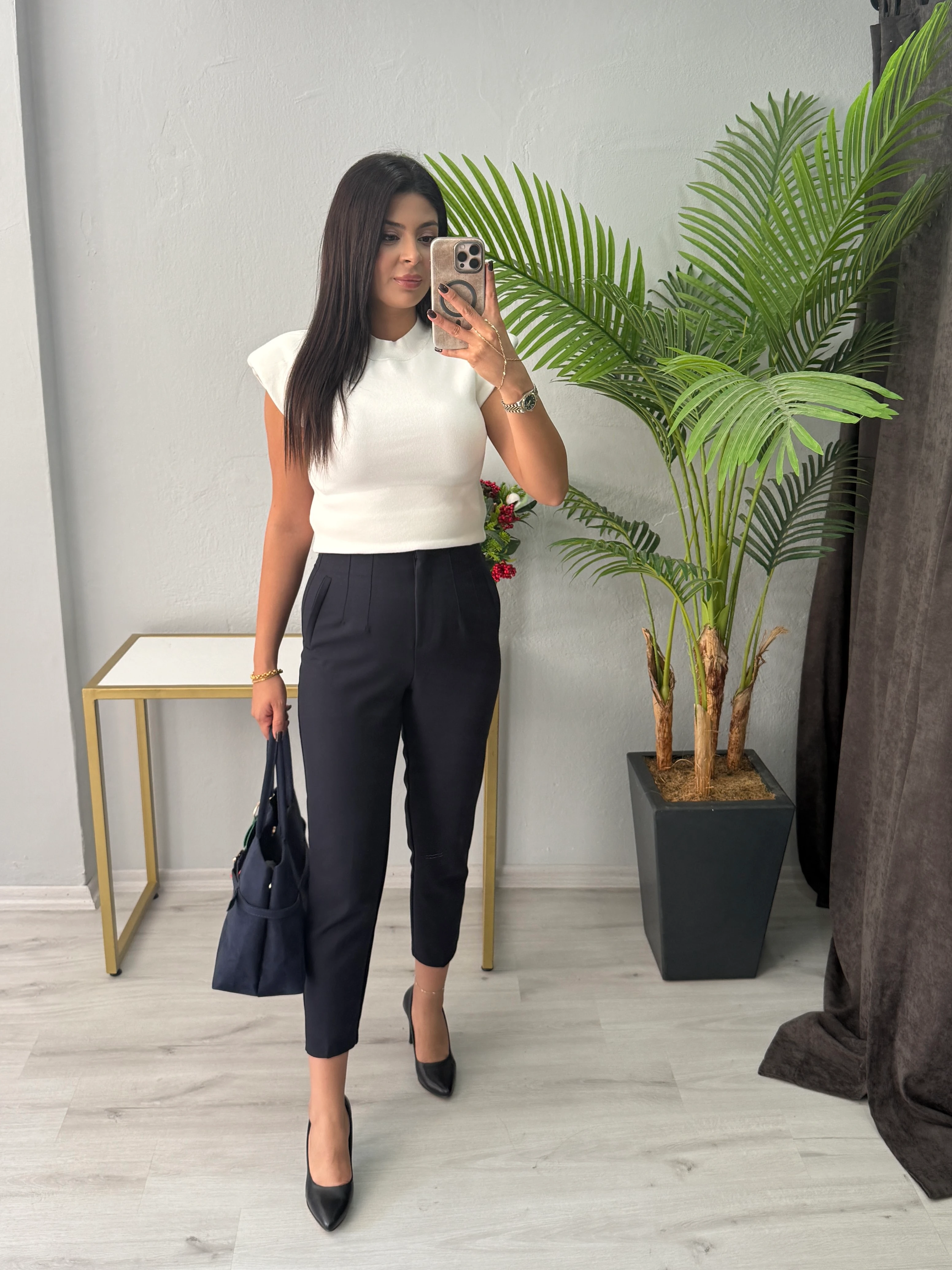 Elegan zr kumaş pantolon