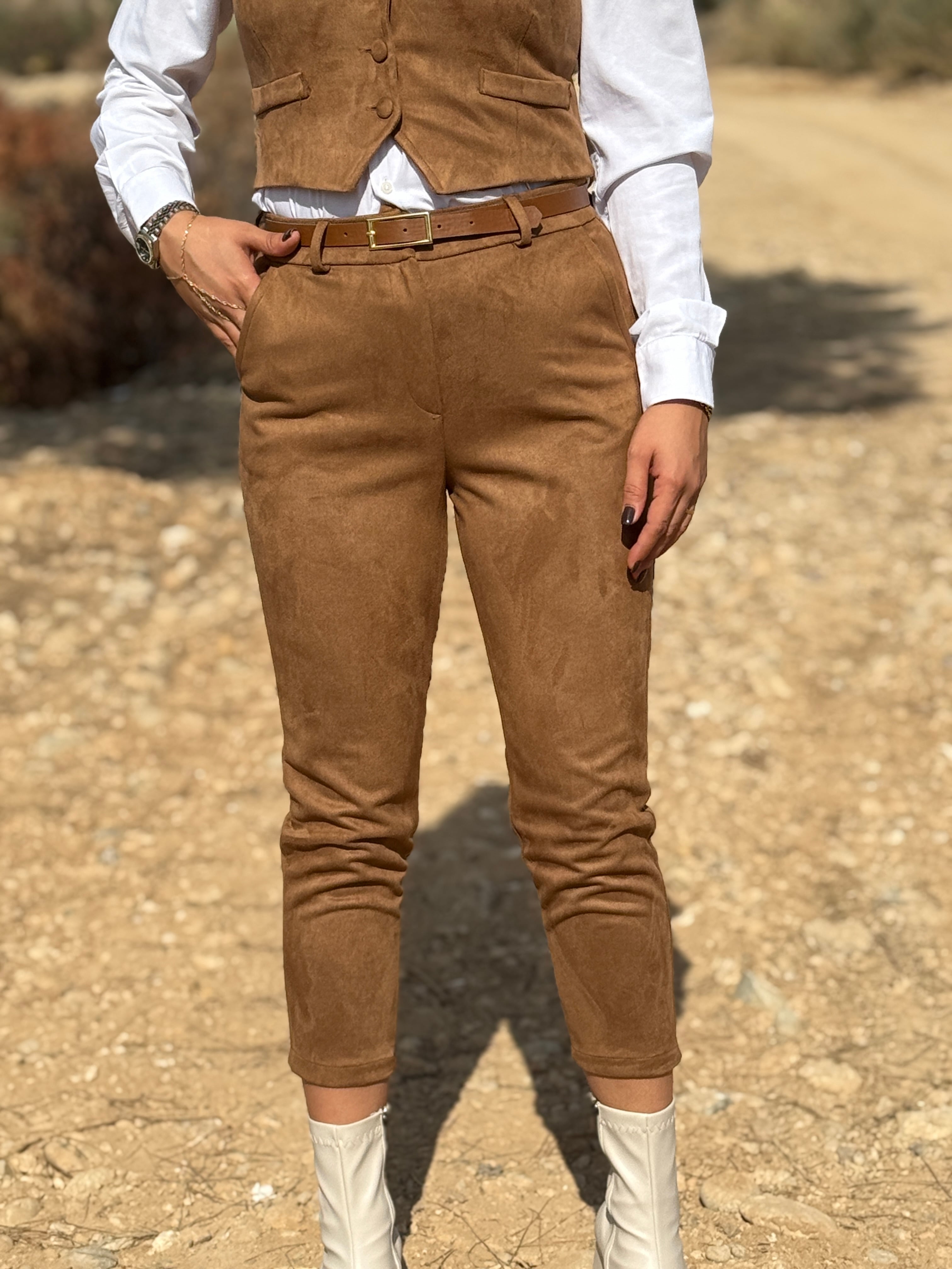 SUEDE ELEGANCE İKİLİ TAKIM 