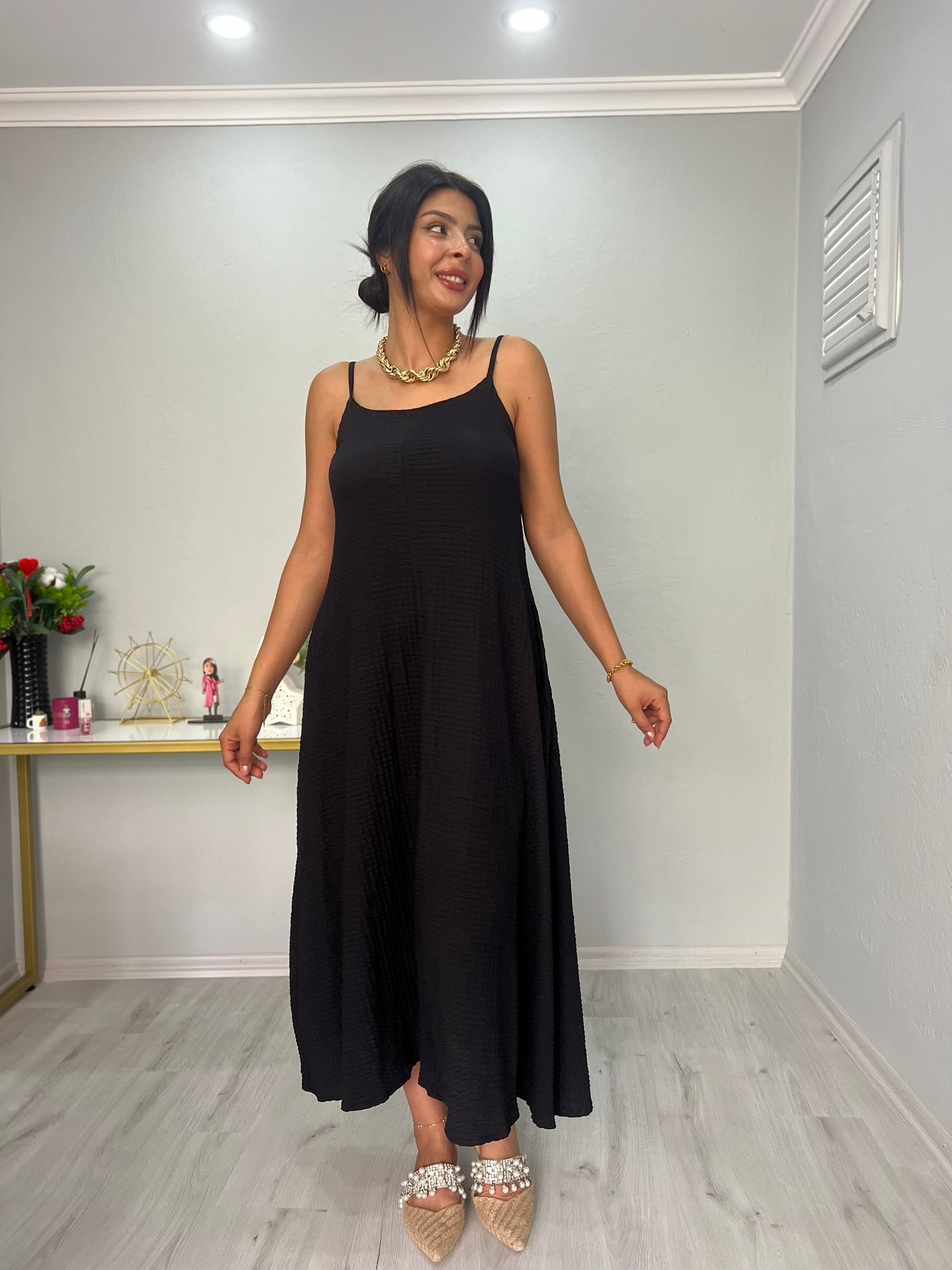 NO RULES ÖRME KUMAŞ ELBİSE