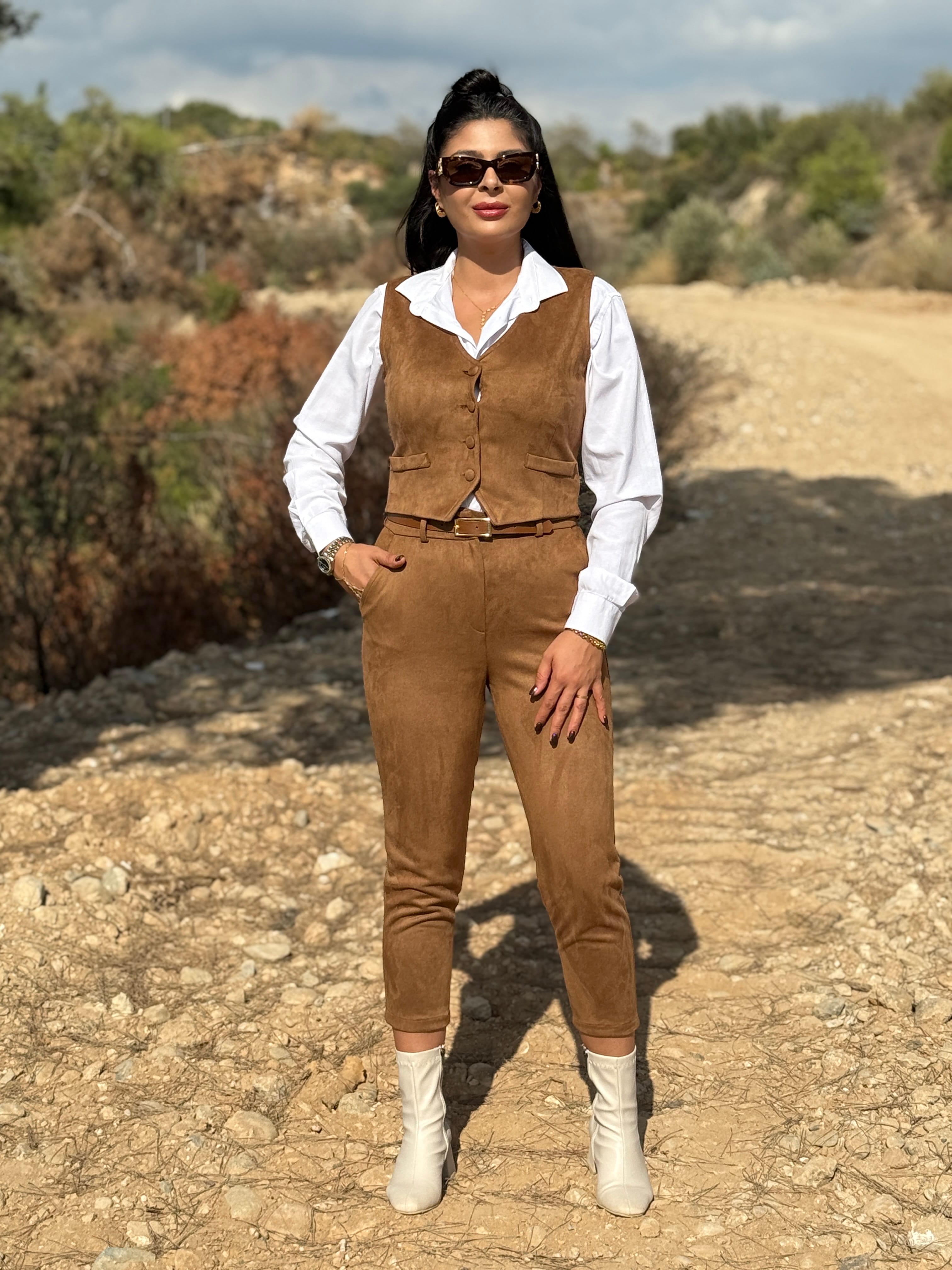 SUEDE ELEGANCE İKİLİ TAKIM 