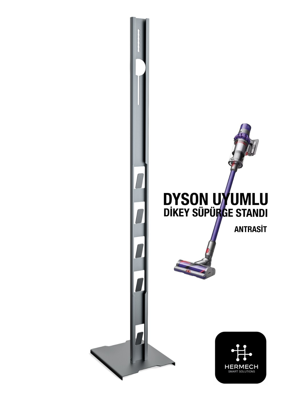 Dyson Uyumlu Süpürge Standı ANTRASİT