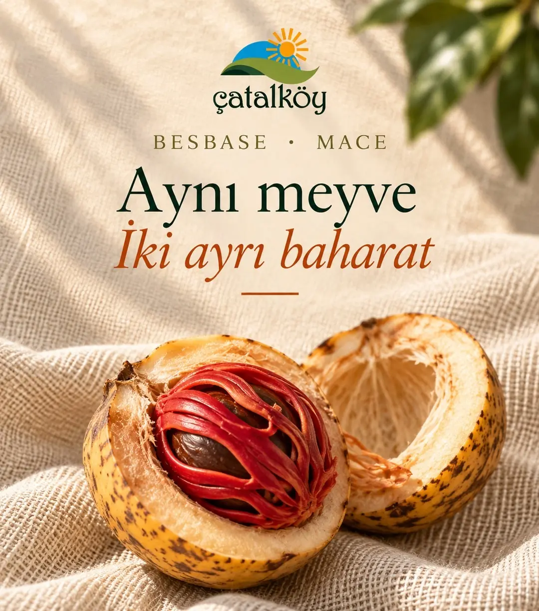 Besbase ve muskat: aynı meyveden iki ayrı baharat