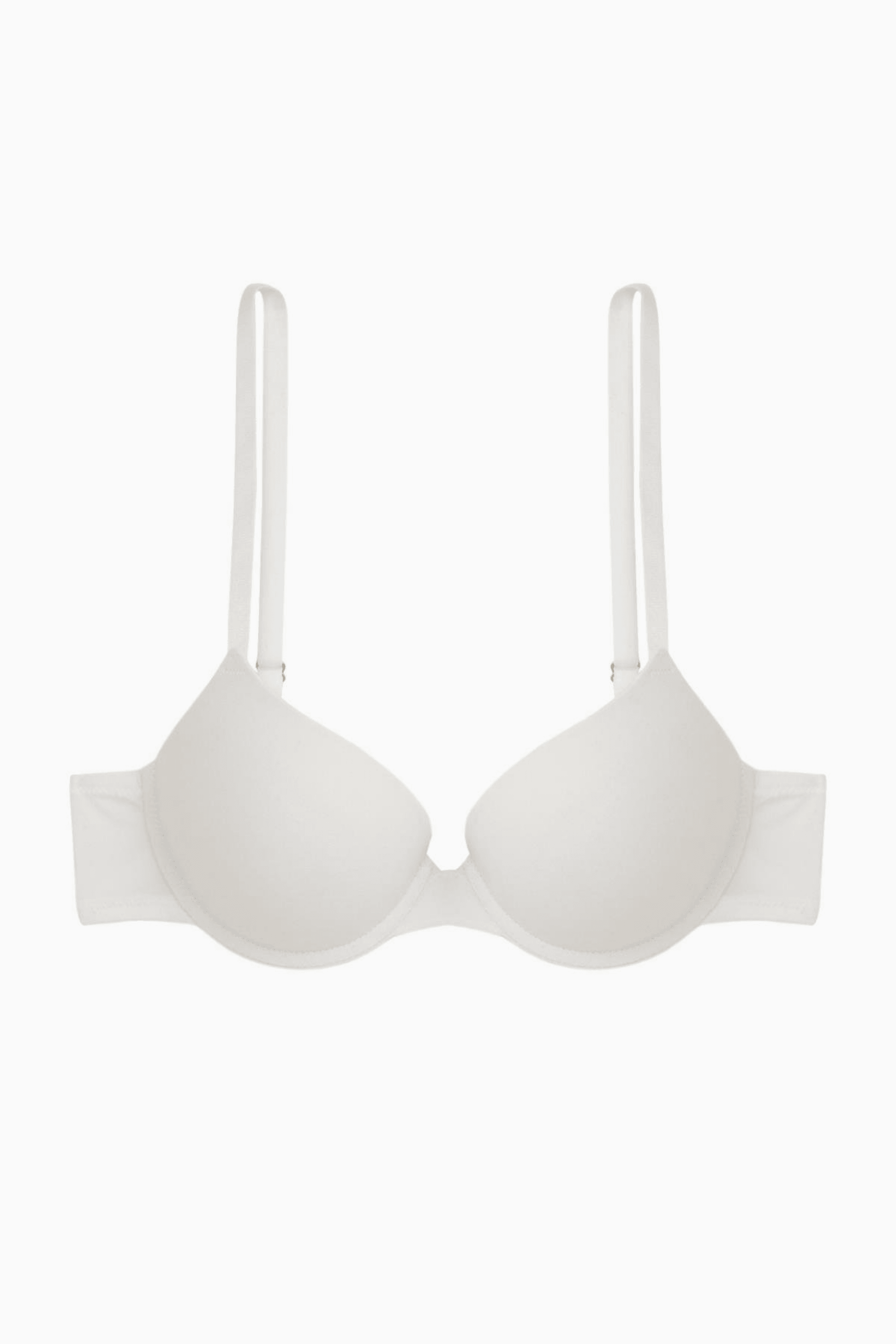 Andes Mikro Double Push Up Ekstra Dolgulu Basic Sütyen - Beyaz