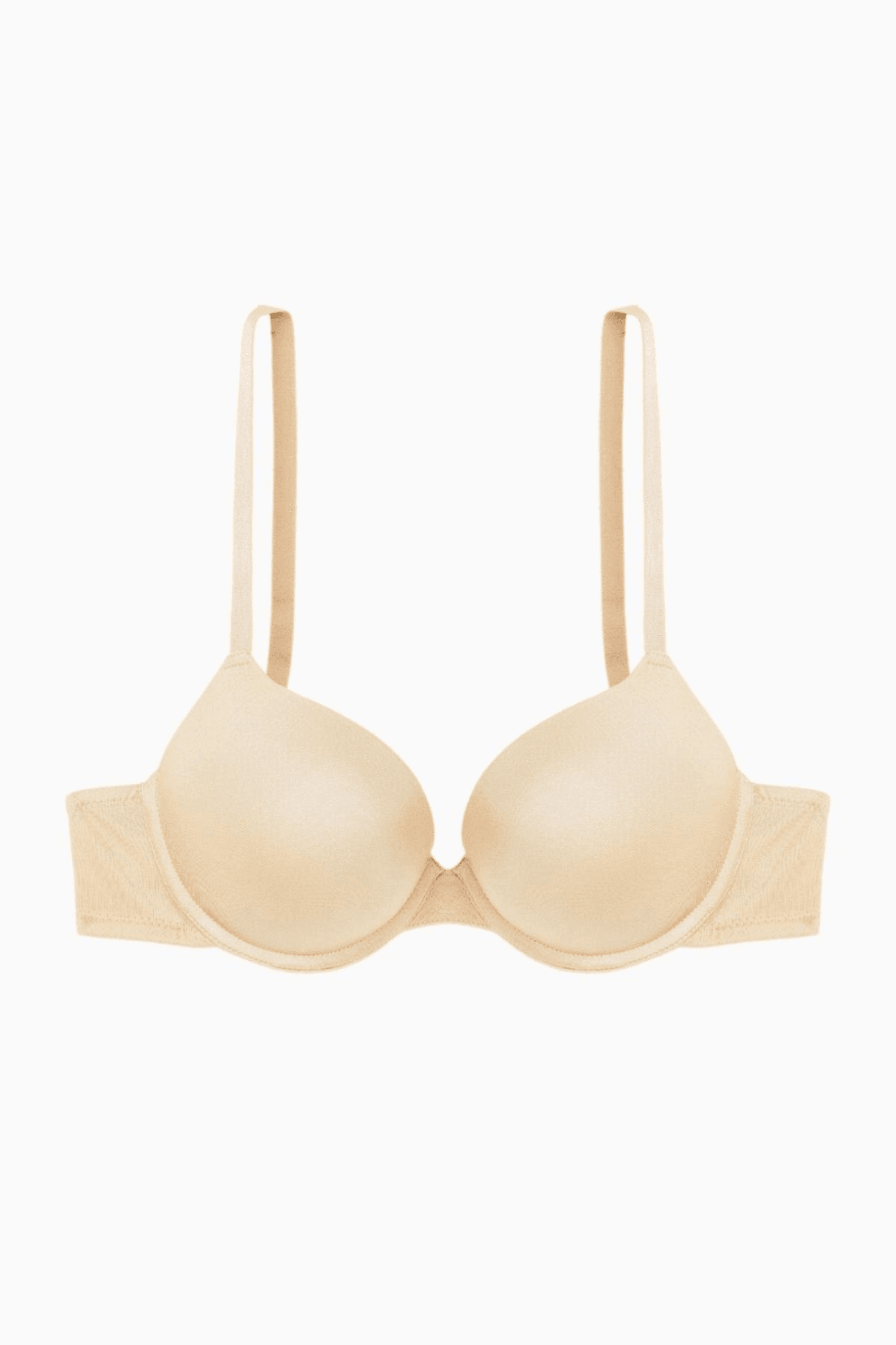 Andes Mikro Double Push Up Ekstra Dolgulu Basic Sütyen - Ten Rengi