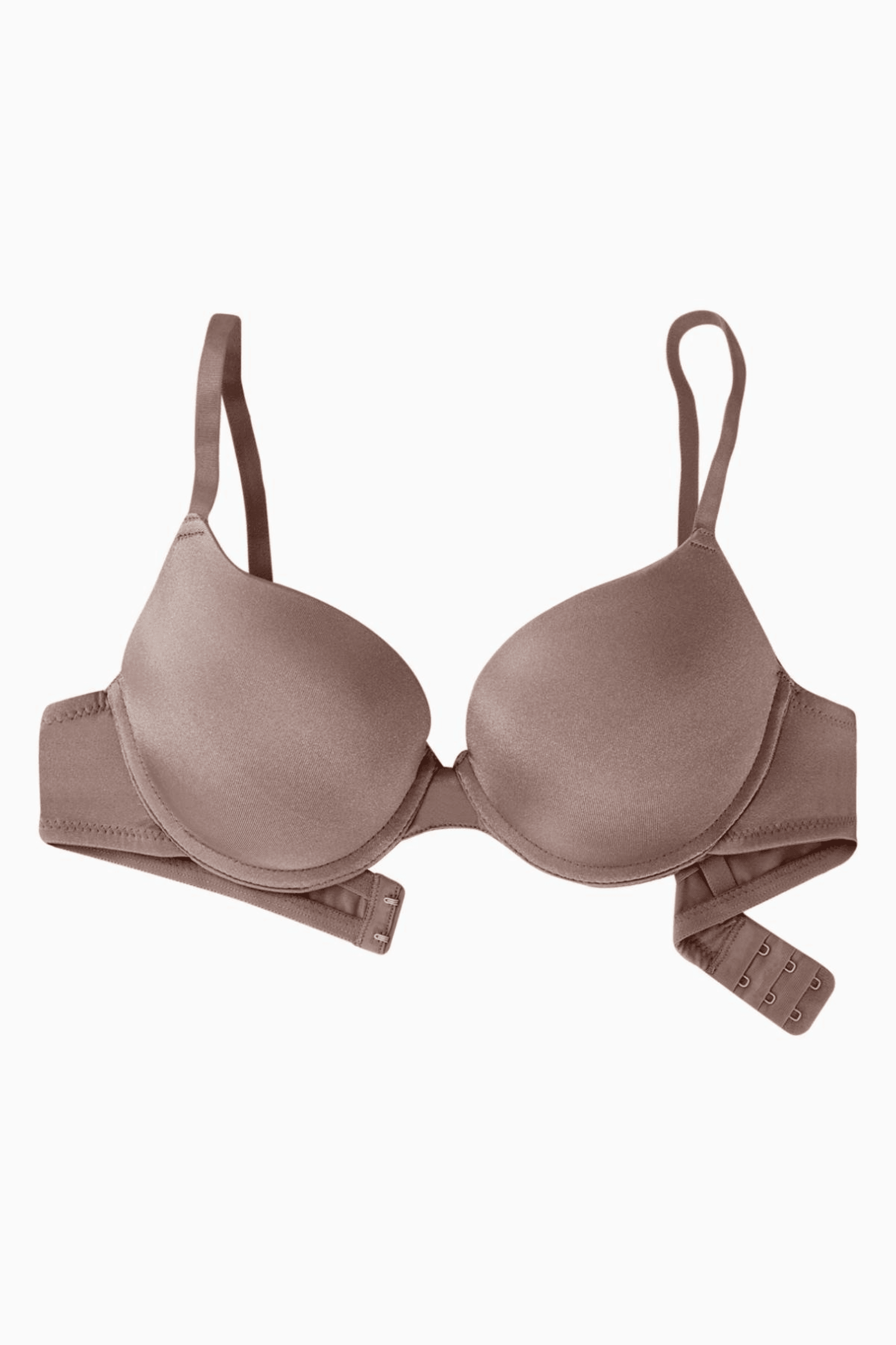 Andes Mikro Double Push Up Ekstra Dolgulu Basic Sütyen - Bronz - Kahverengi