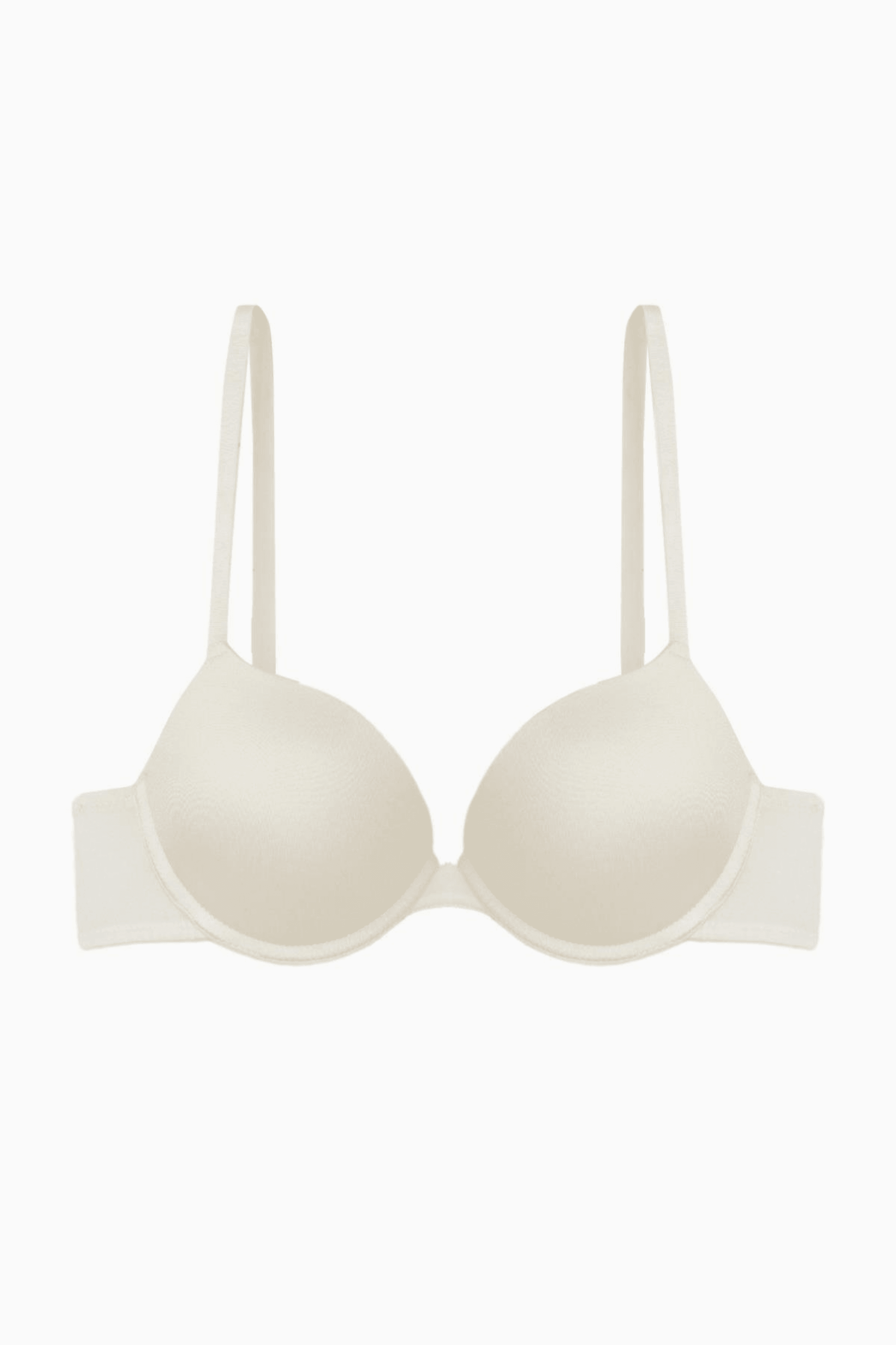 Andes Mikro Double Push Up Ekstra Dolgulu Basic Sütyen - Ekru