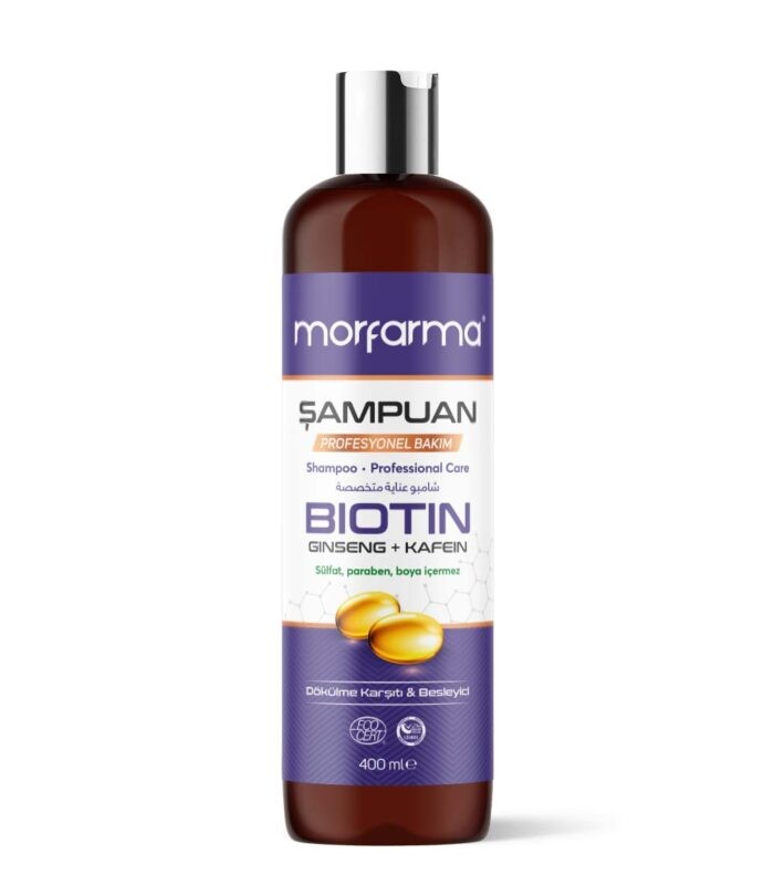 Morfarma Profesyonel Bakım Şampuanı – Biotin + Ginseng + Kafein
