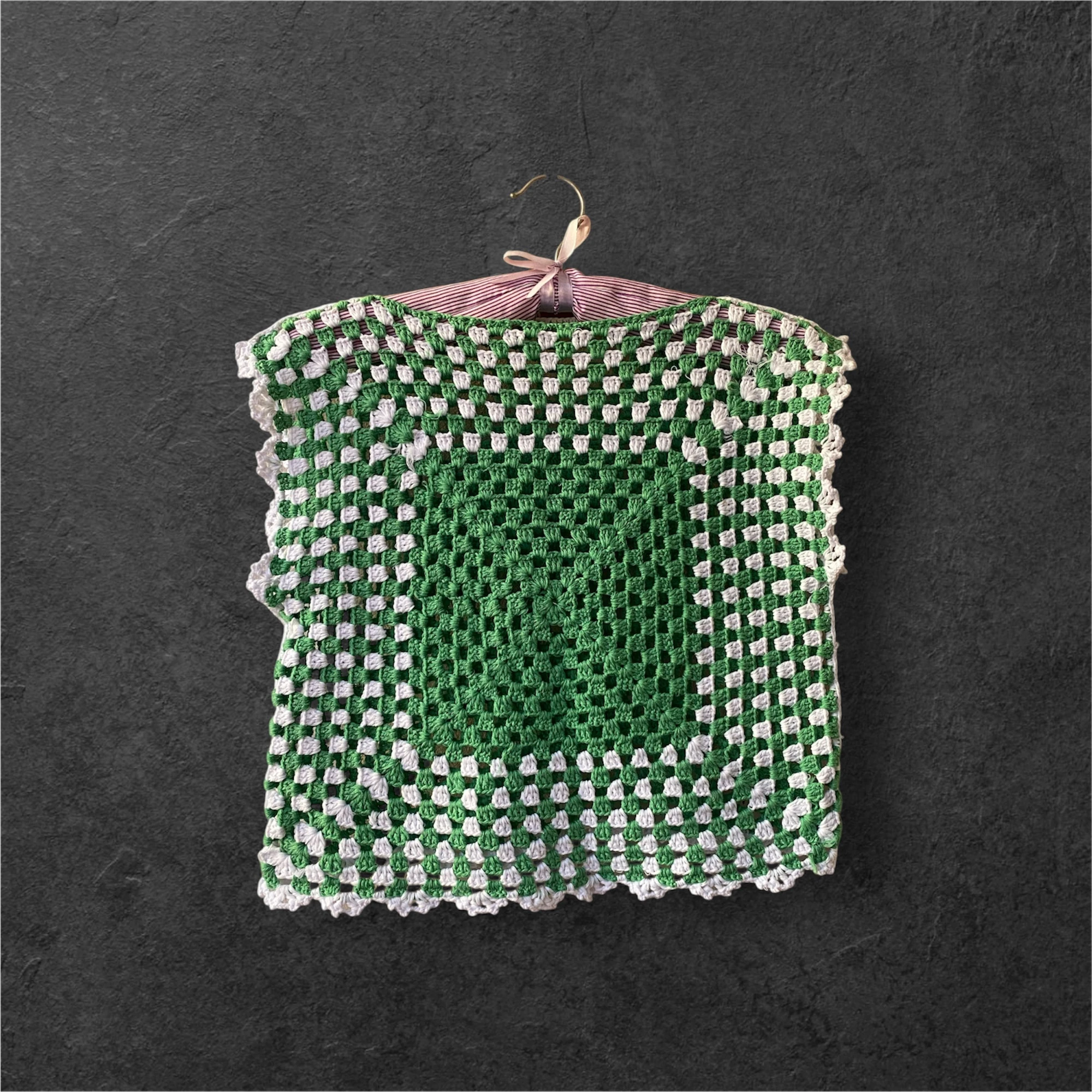 Premium Amigurumi İpli Bluz (Yeşil)