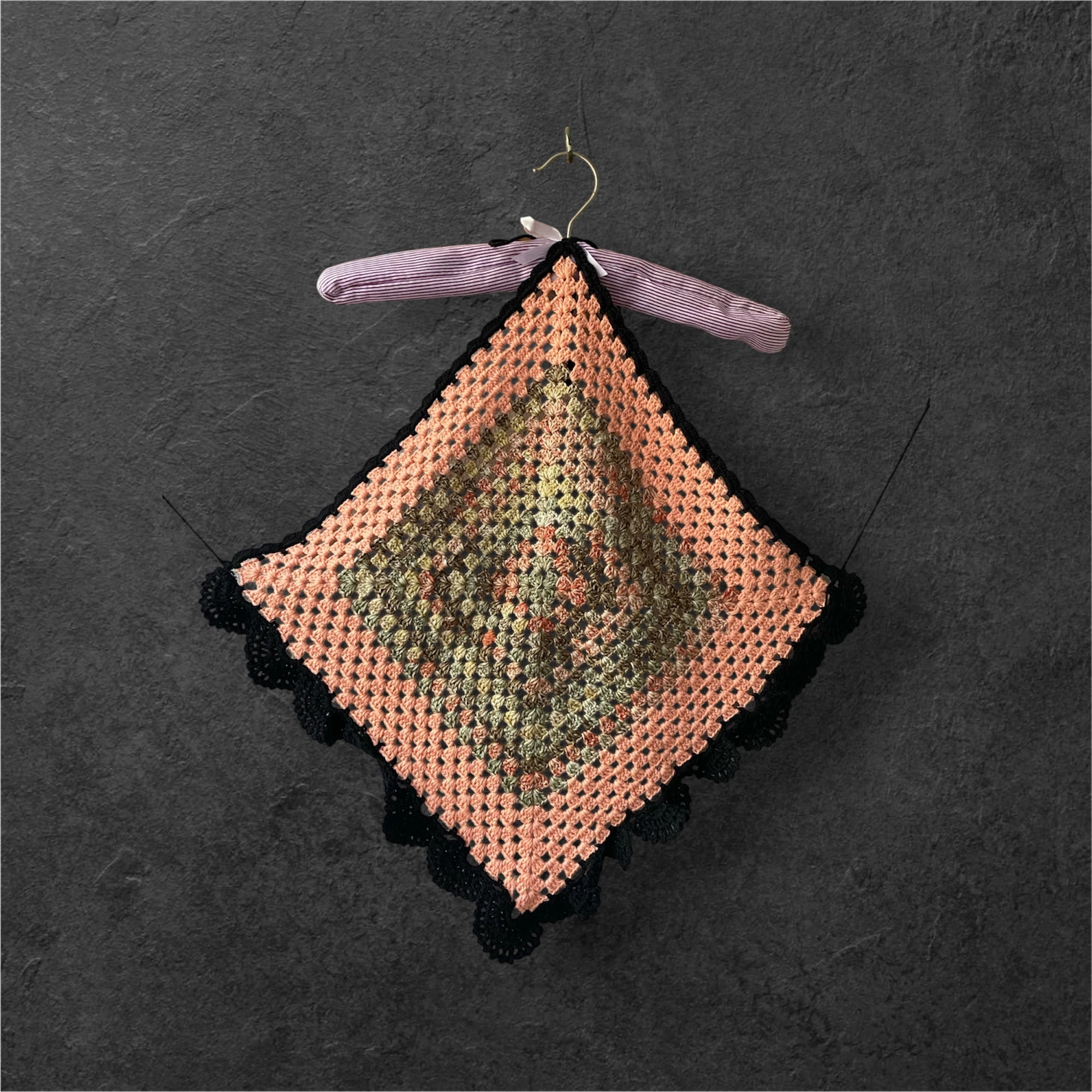 Premium Renkli Amigurumi İpli Bluz (Ebruli Renk)