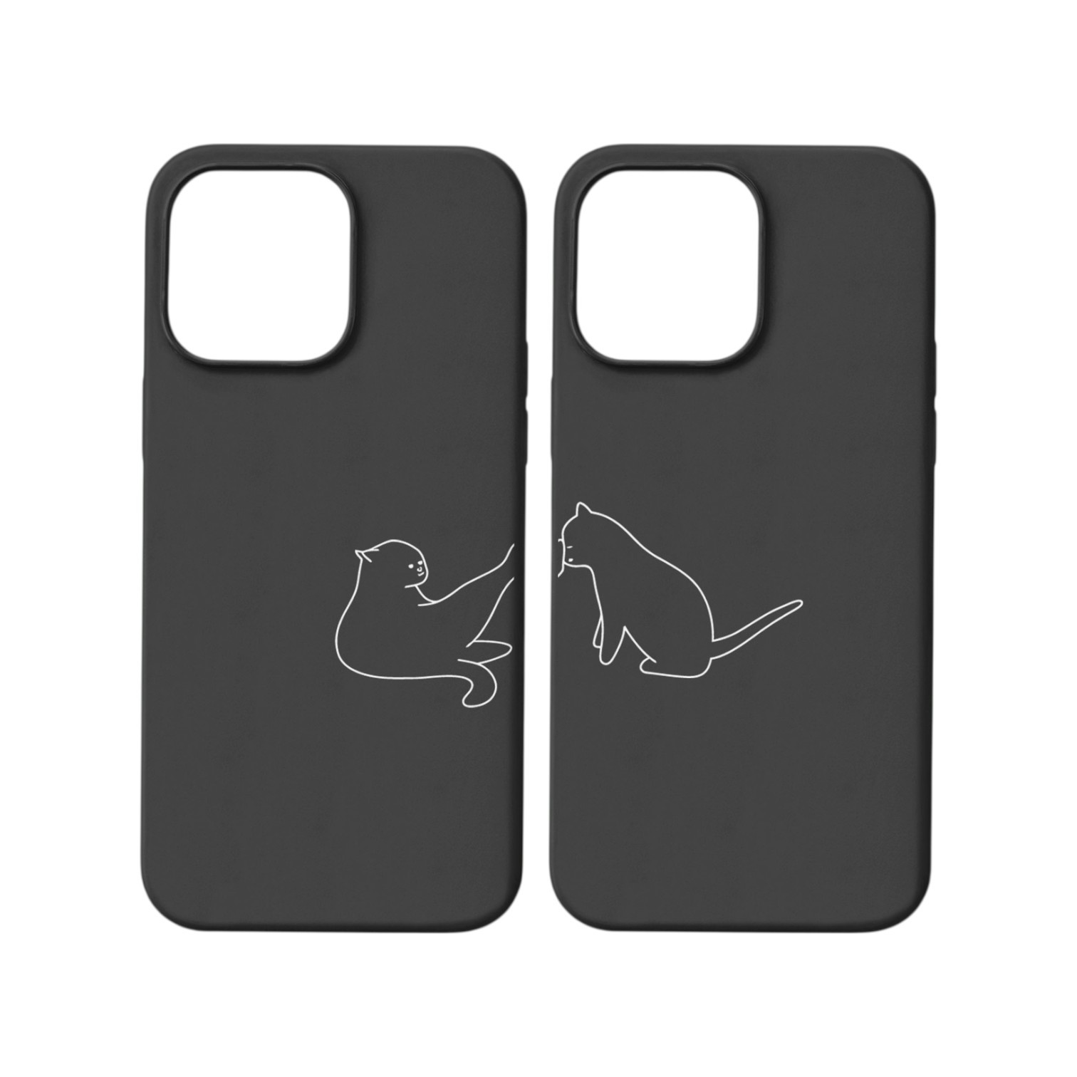 Cat Love Couple Case