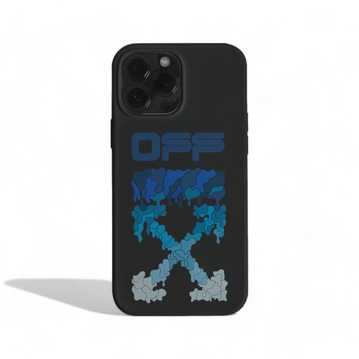 Off White Blue Black Case