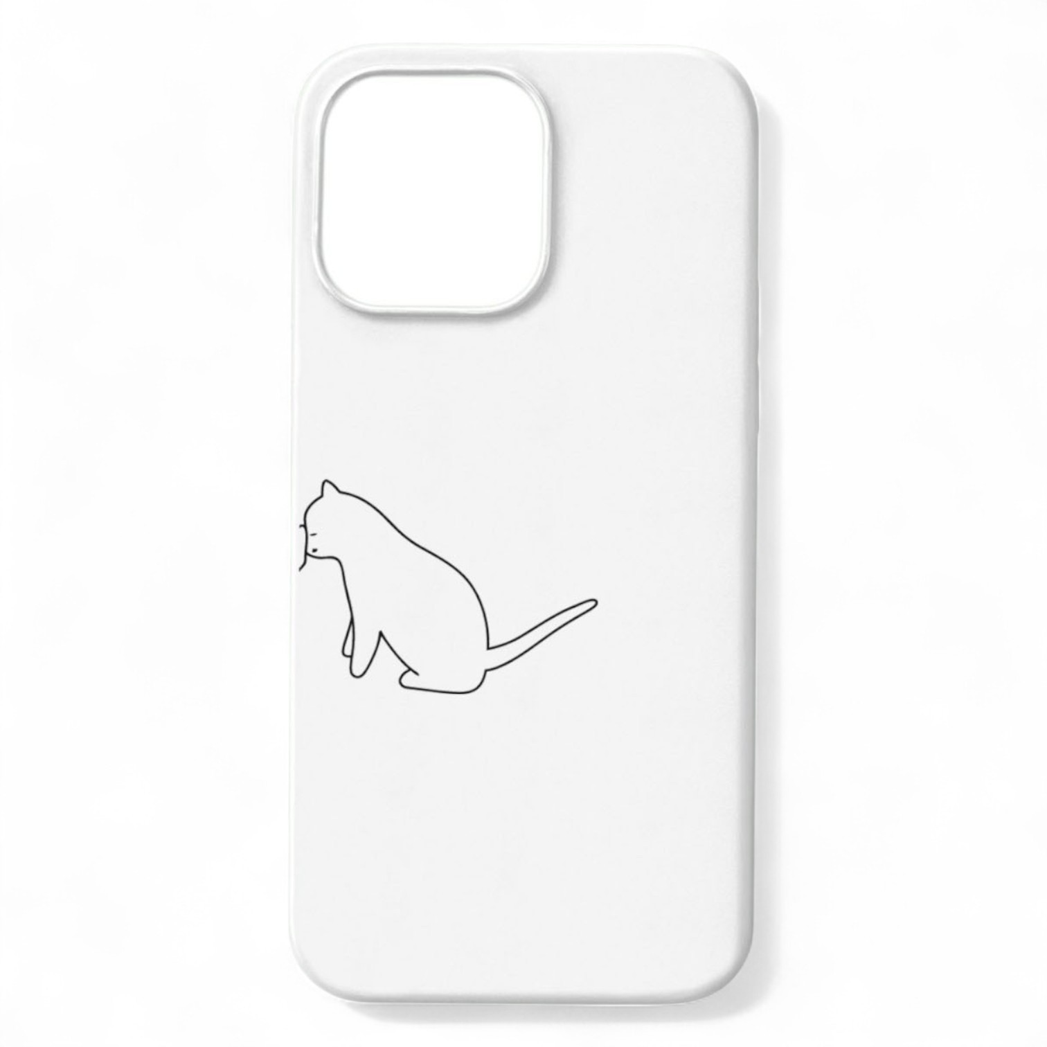 Cat Love White Couple Case
