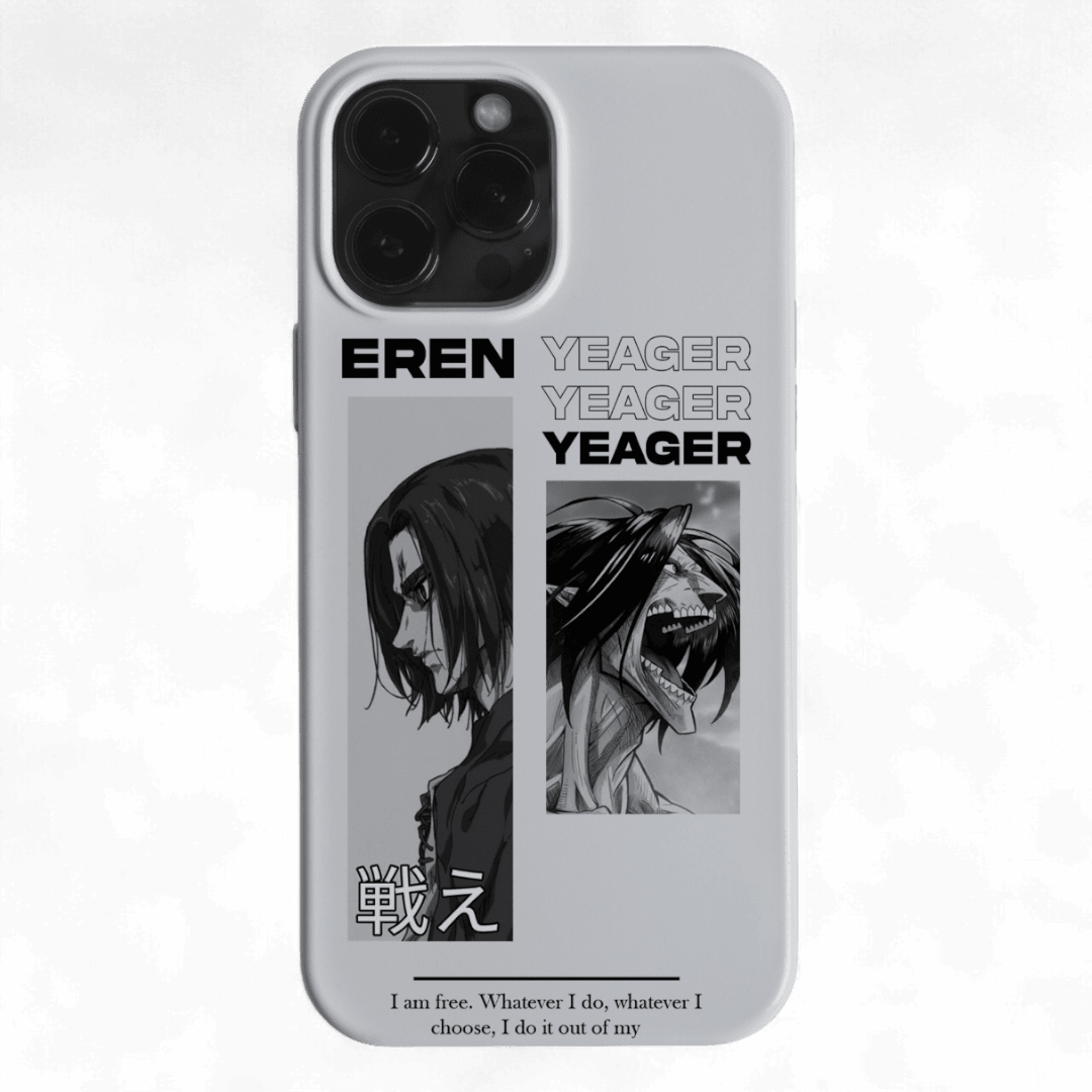 ANIME | EREN JAGER FREEDOM CASE WHITE
